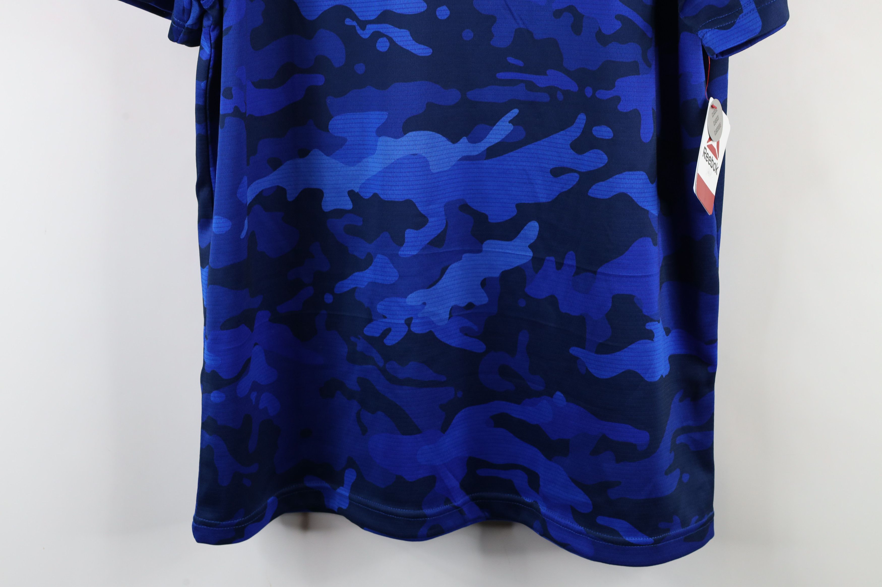 Reebok × Vintage New Reebok Crossfit Camouflage Short Sleeve Polo Shirt Blue Size US L / EU 52-54 / 3 - 3 Thumbnail