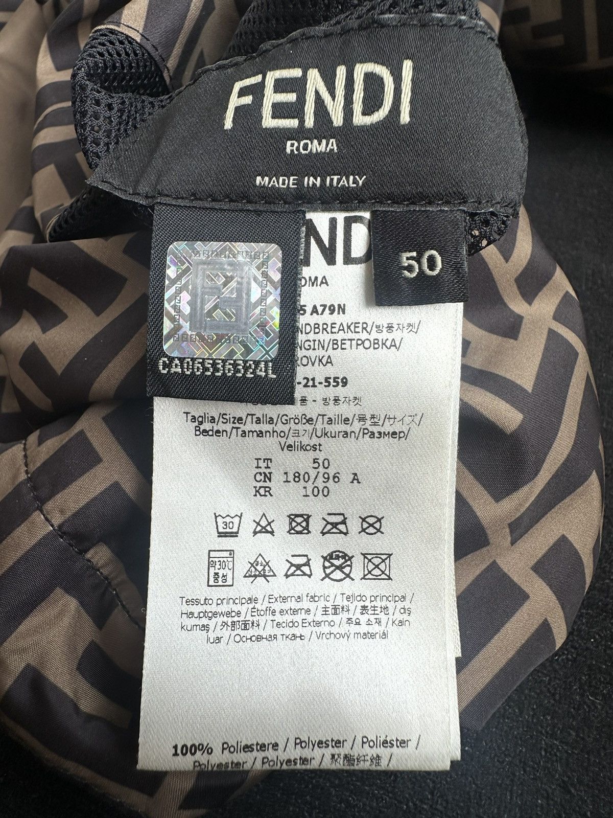 Fendi Fendi Reversible Zucca Monogram FF Track Jacket Size US L / EU 52-54 / 3 - 6 Thumbnail
