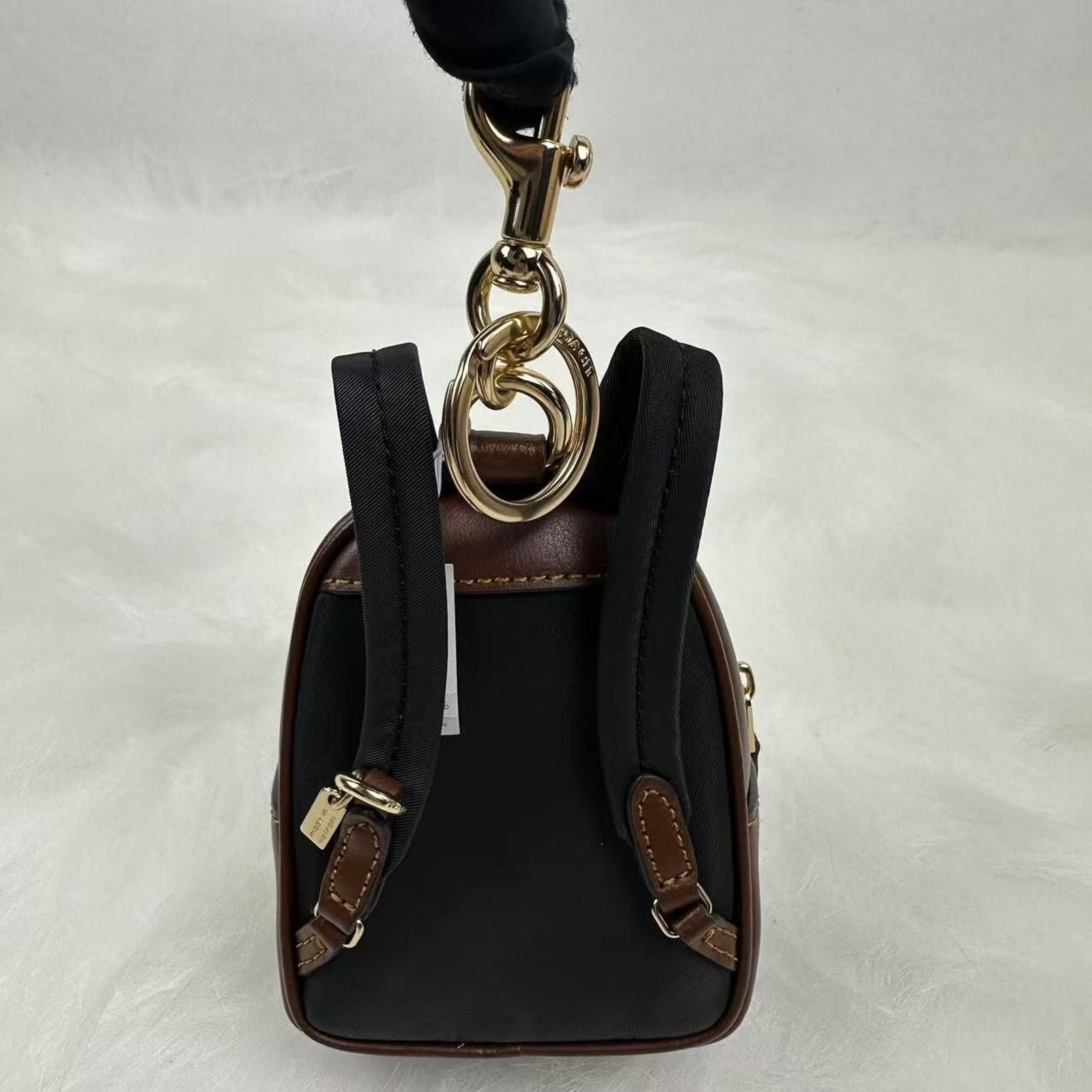Coach Coach Mini Court Backpack Bag Charm Keychain In Brown NWT Size ONE SIZE - 4 Thumbnail