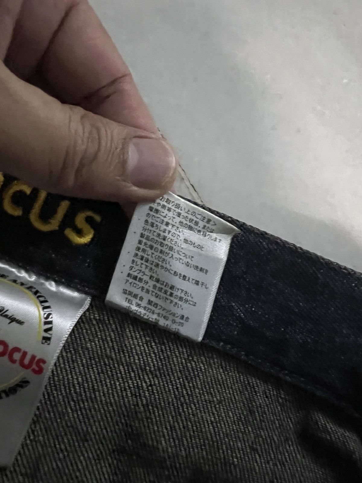 Japanese Brand 💥Double Waist💥Vintage 90’s Style Double Focus Mud Wash Jean Size US 33 - 22 Thumbnail