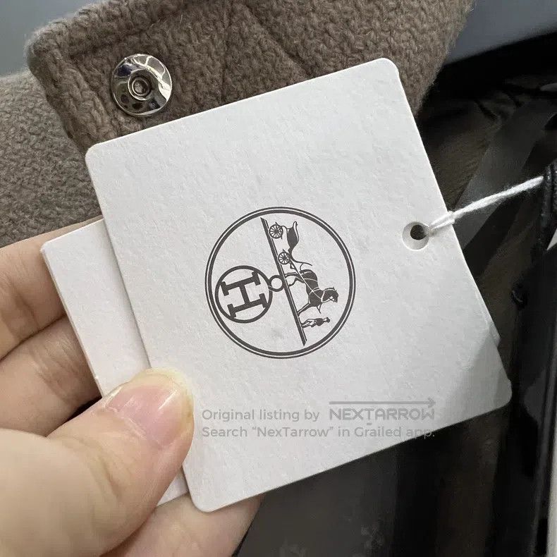 Hermes Hermes Solid color stud lapel coat Size XS / US 0-2 / IT 36-38 - 5 Thumbnail
