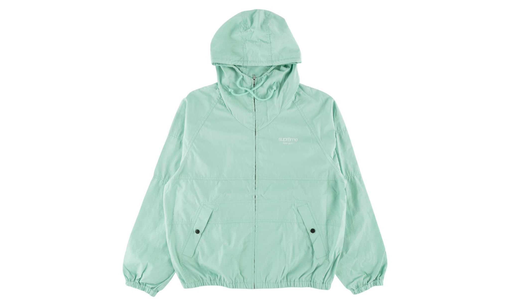 Supreme Supreme Cotton Hooded Raglan Jacket Sea Foam M | Grailed