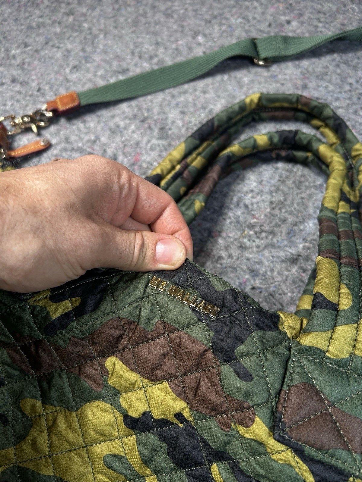 MZ Wallace MZ Wallace Camo Travel Jimmy Quilted Weekend Duffel Bag Size ONE SIZE - 4 Thumbnail