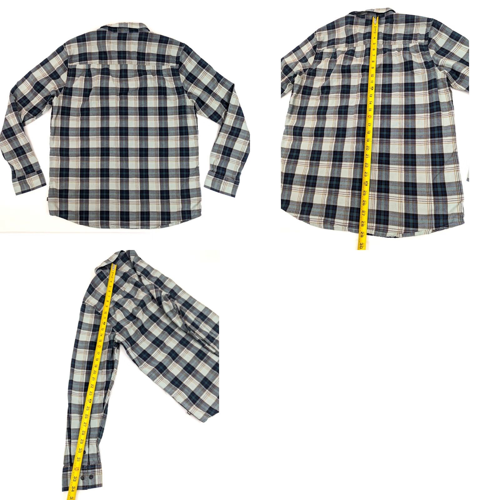 Toad&Co Toad & Co Airscape Organic Cotton Blue Plaid Flannagan Shirt Men L Long Sleeve Size US L / EU 52-54 / 3 - 8 Thumbnail