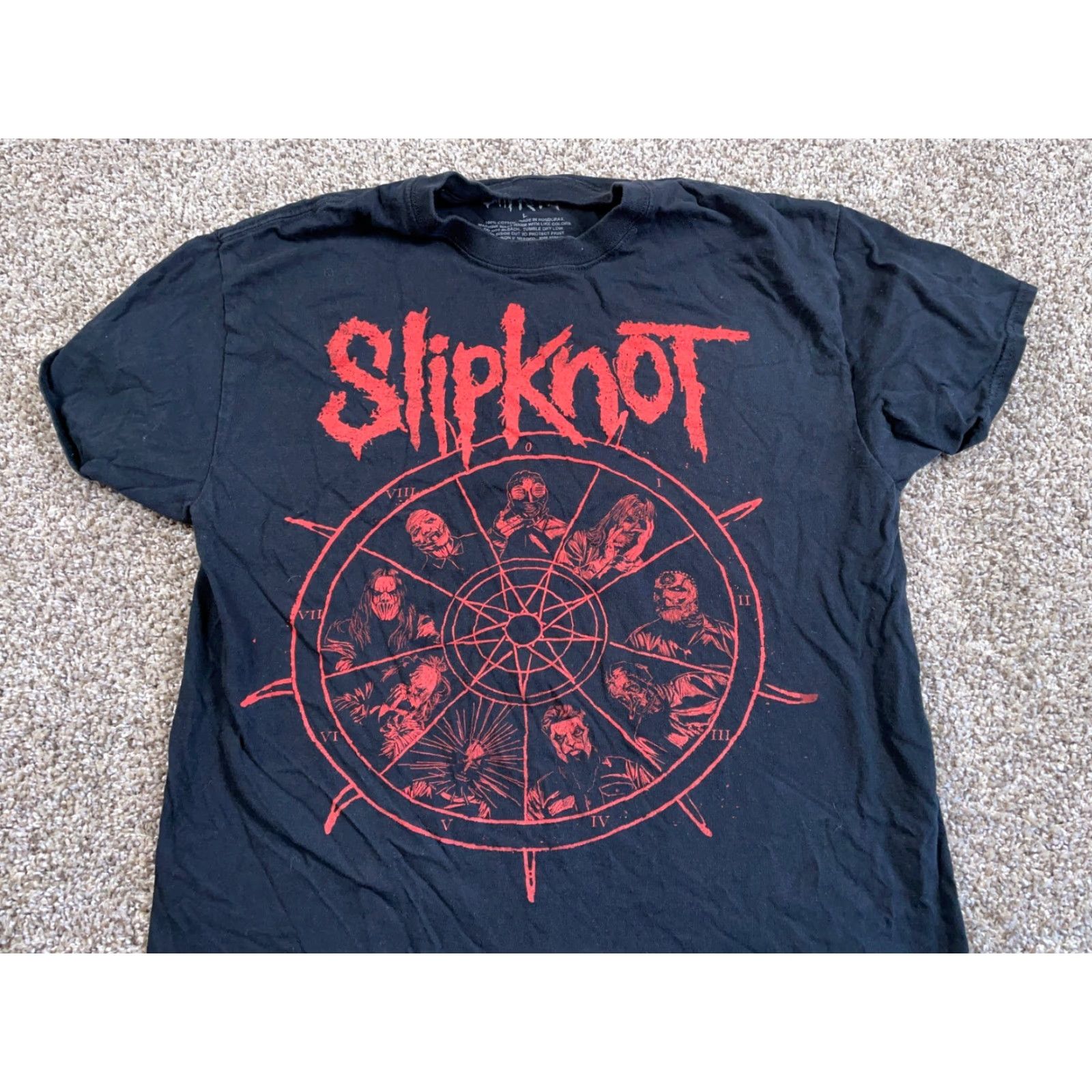 Doublet Slipknot T-Shirt Adult M Black Double Sided Print 2021 Official Heavy Metal Graphic Cotton Short Sleeve Crew Neck Men Size US M / EU 48-50 / 2 - 4 Thumbnail