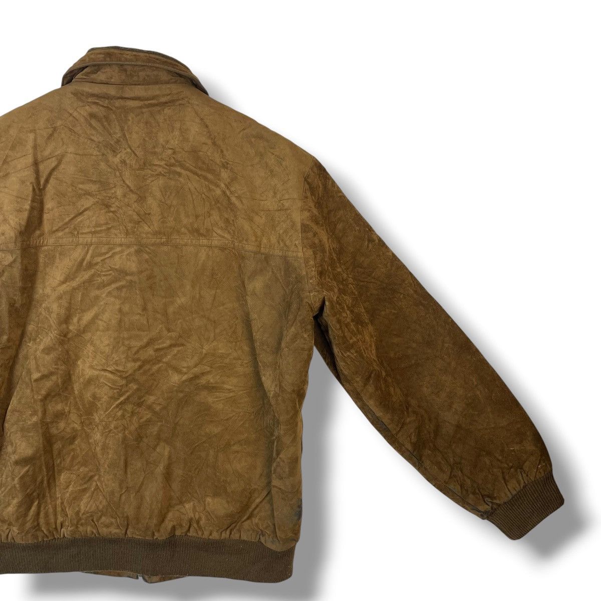 Japanese Brand VINTAGE VALIANTAS SUEDE LEATHER BOMBER JACKET MADE IN JAPAN Size US L / EU 52-54 / 3 - 9 Thumbnail