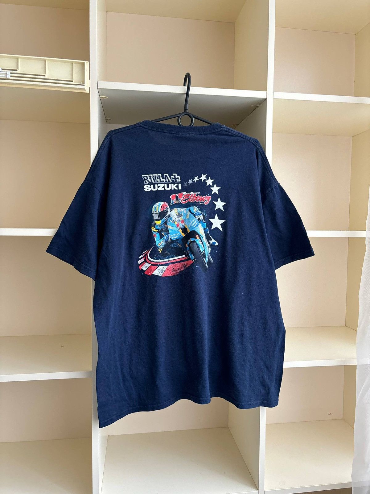 Japanese Brand Vintage Rizla Suzuki MotoGP Racing T-Shirt Ben Spies Size US XL / EU 56 / 4 - 4 Thumbnail
