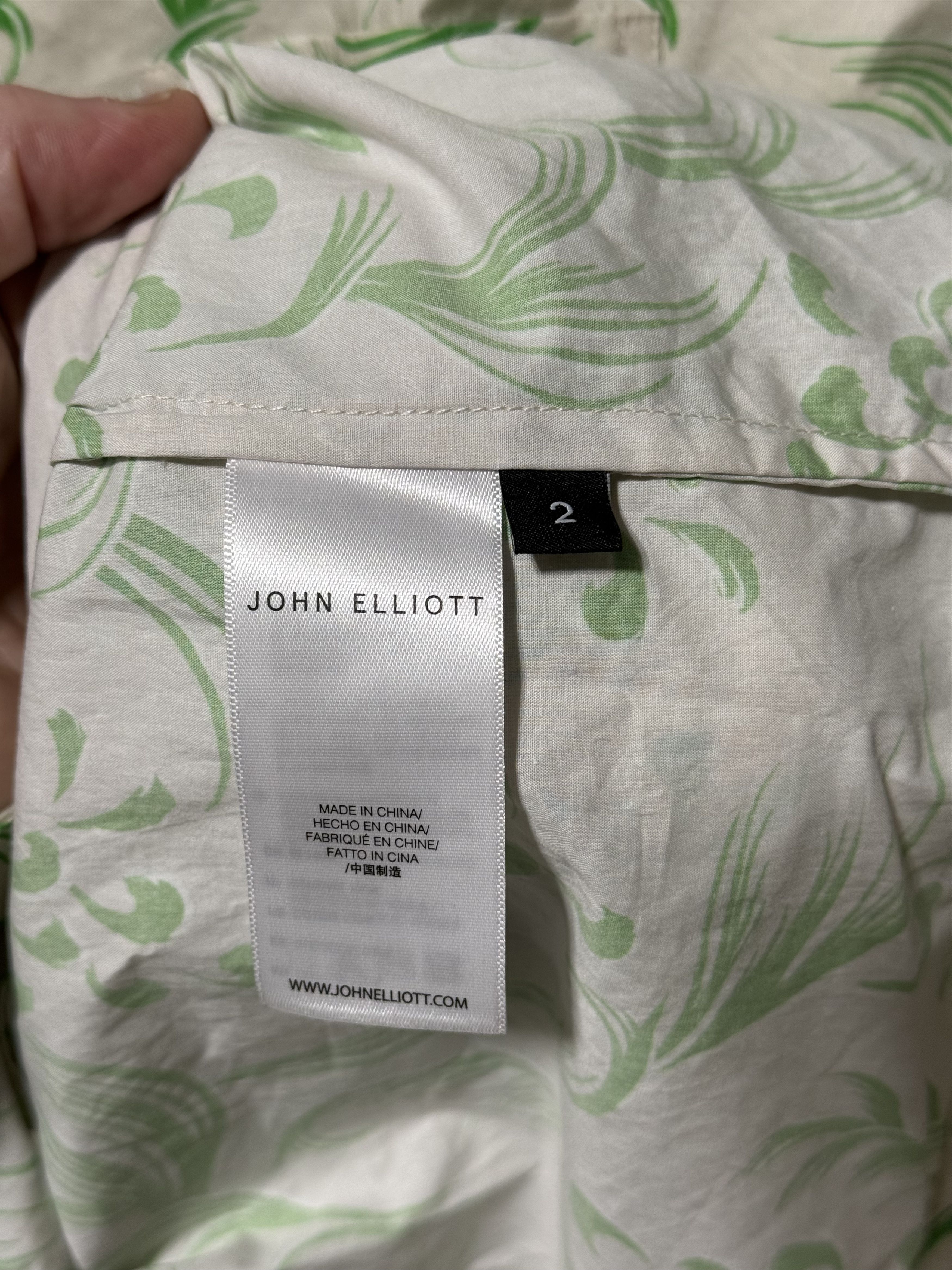 John Elliott John Elliott Camp Shirt 'Ivory' Size US M / EU 48-50 / 2 - 3 Thumbnail