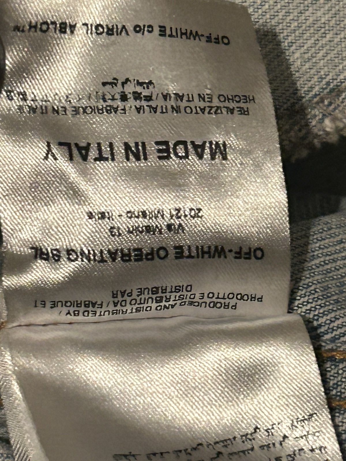 Off-White Off White Denim Distressed Light jean jacket Size S / US 4 / IT 40 - 15 Thumbnail