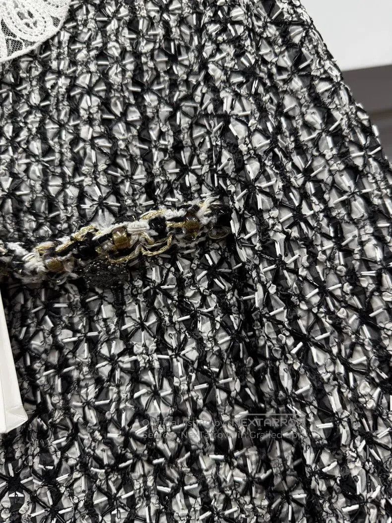 Chanel Chanel Beaded Lace Trim Jacket. Size US M / EU 48-50 / 2 - 2 Thumbnail