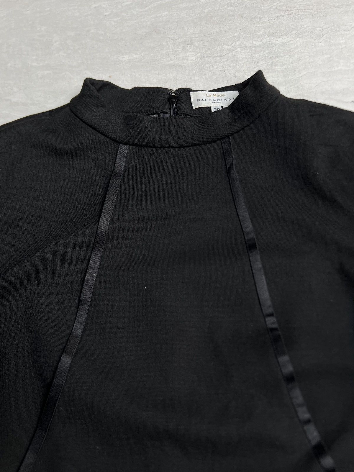Balenciaga BALENCIAGA Paris Black Dress Size XS / US 0-2 / IT 36-38 - 10 Thumbnail