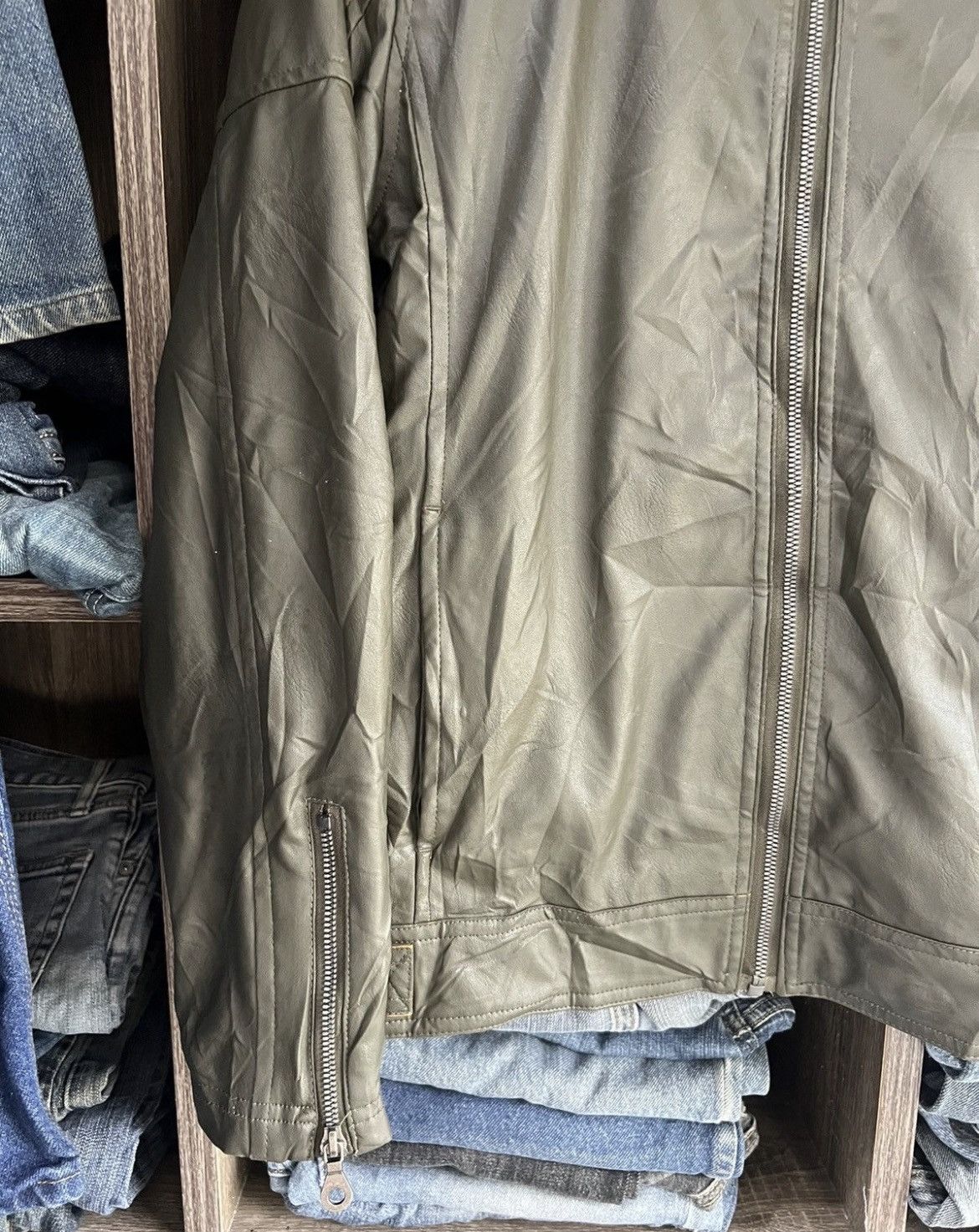 In The Attic 🔥In The Attic Synthetic Leather Jacket Size US S / EU 44-46 / 1 - 8 Thumbnail