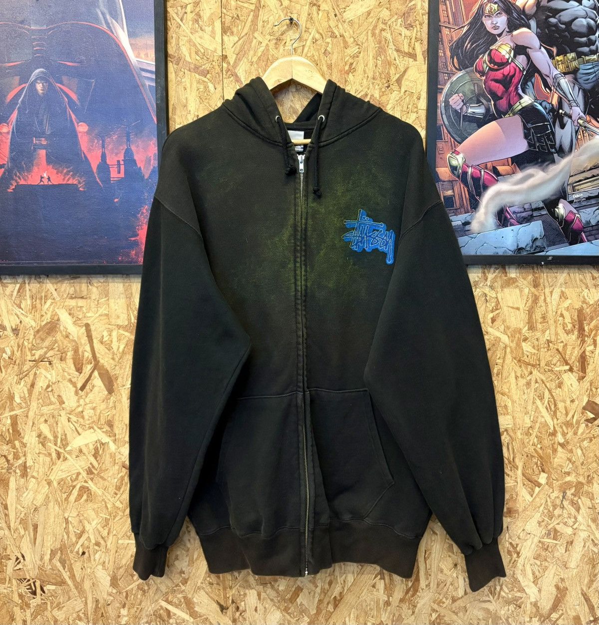 Stussy Vintage Stussy Zipper Hoodie 🔥 Size US XL / EU 56 / 4 - 5 Thumbnail