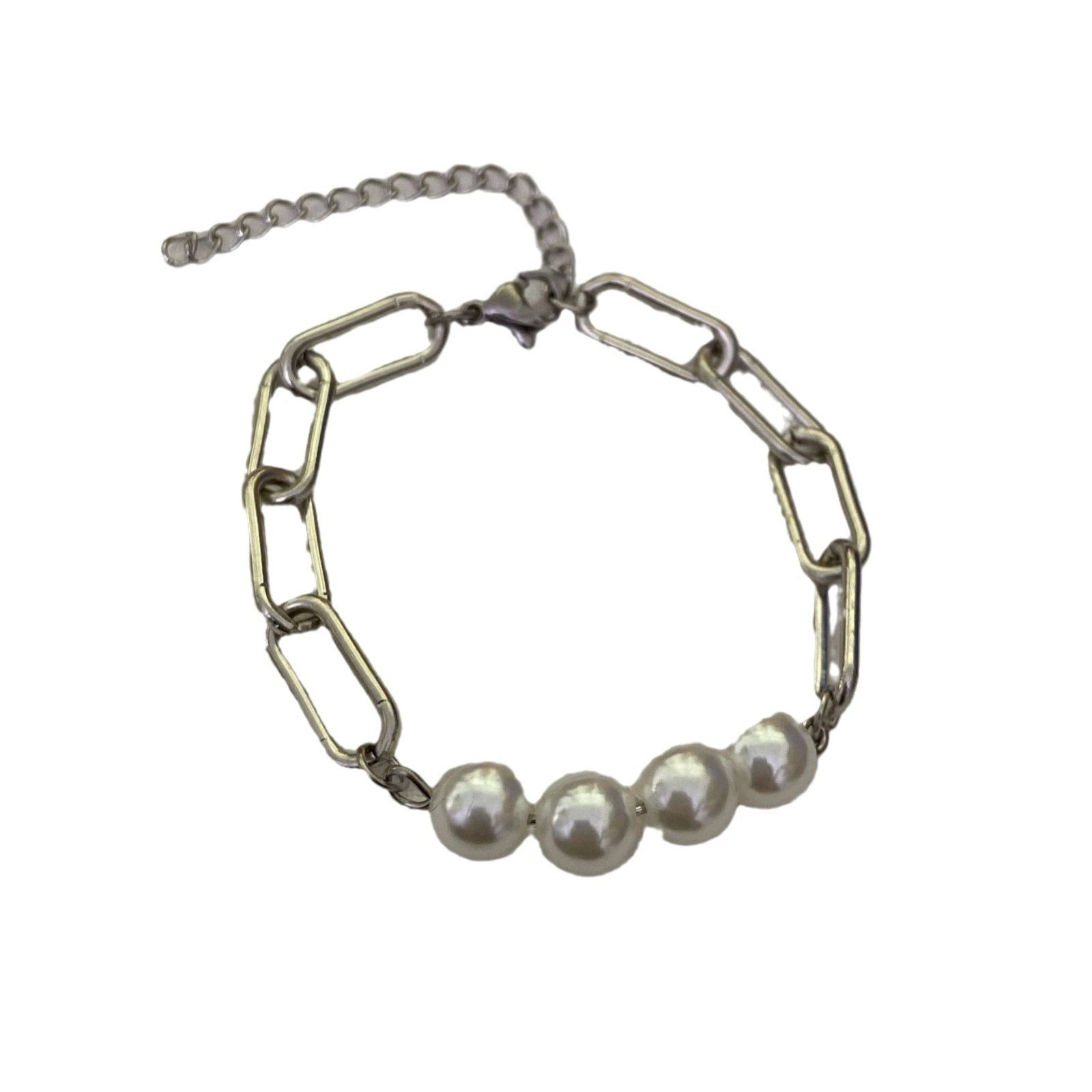 Jewelry Pearl Future Bracelet Y2K Punk Chain Gotch Bracelets Chains Size ONE SIZE - 6 Thumbnail