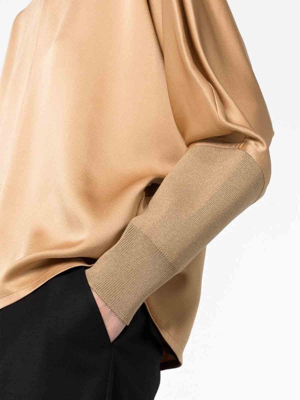 Jil Sander o1y1025 Blouse in Camel Size L / US 10 / IT 46 - 2 Thumbnail