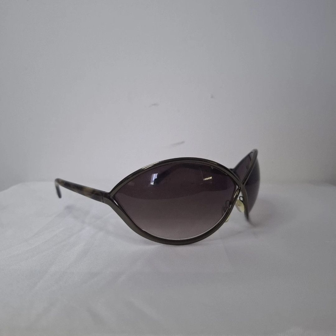 TOM FORD Jasmine Oversized Grey Gradient Sunglasses