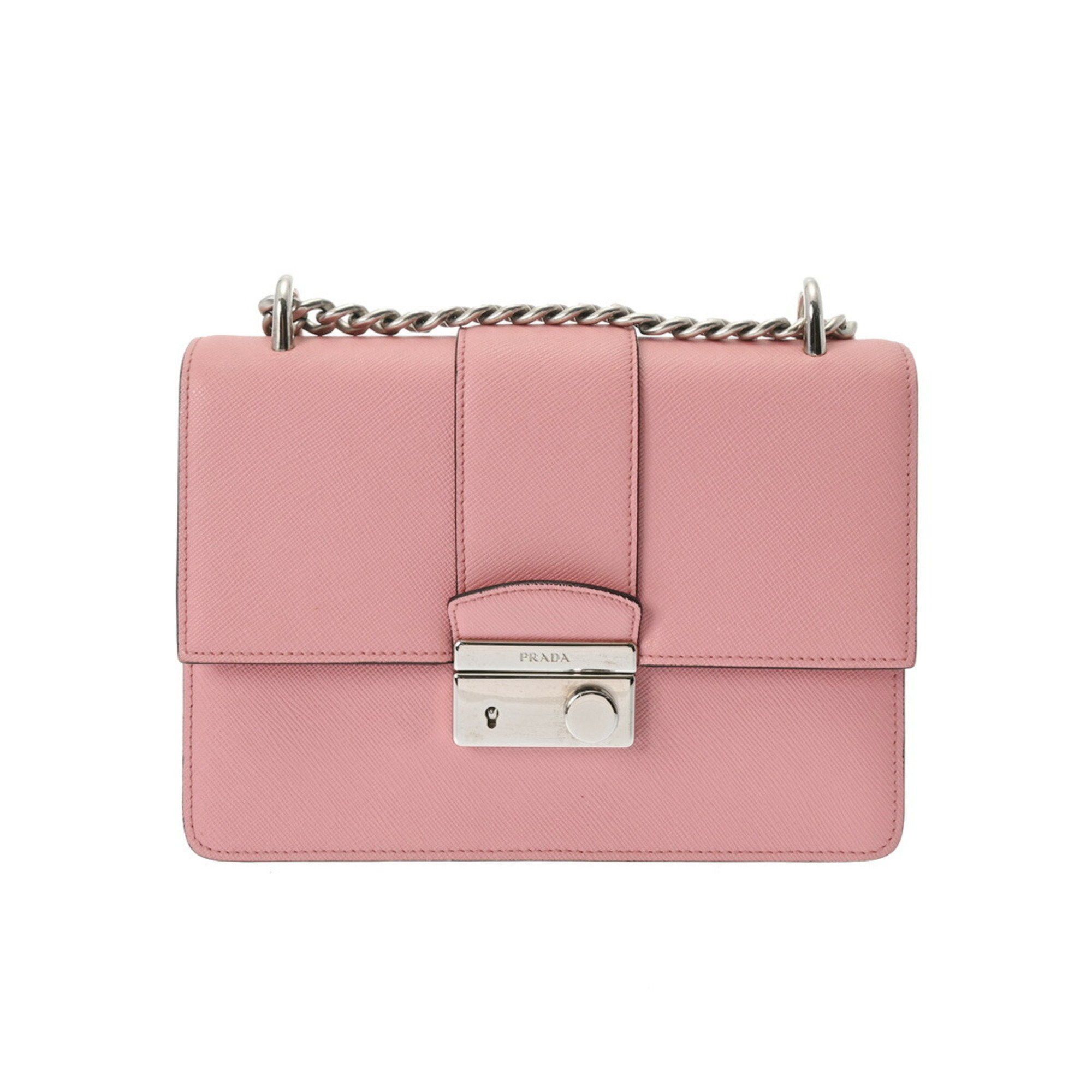 Prada Prada Chain Shoulder Bag Pink 1BD034 Women s Leather Grailed