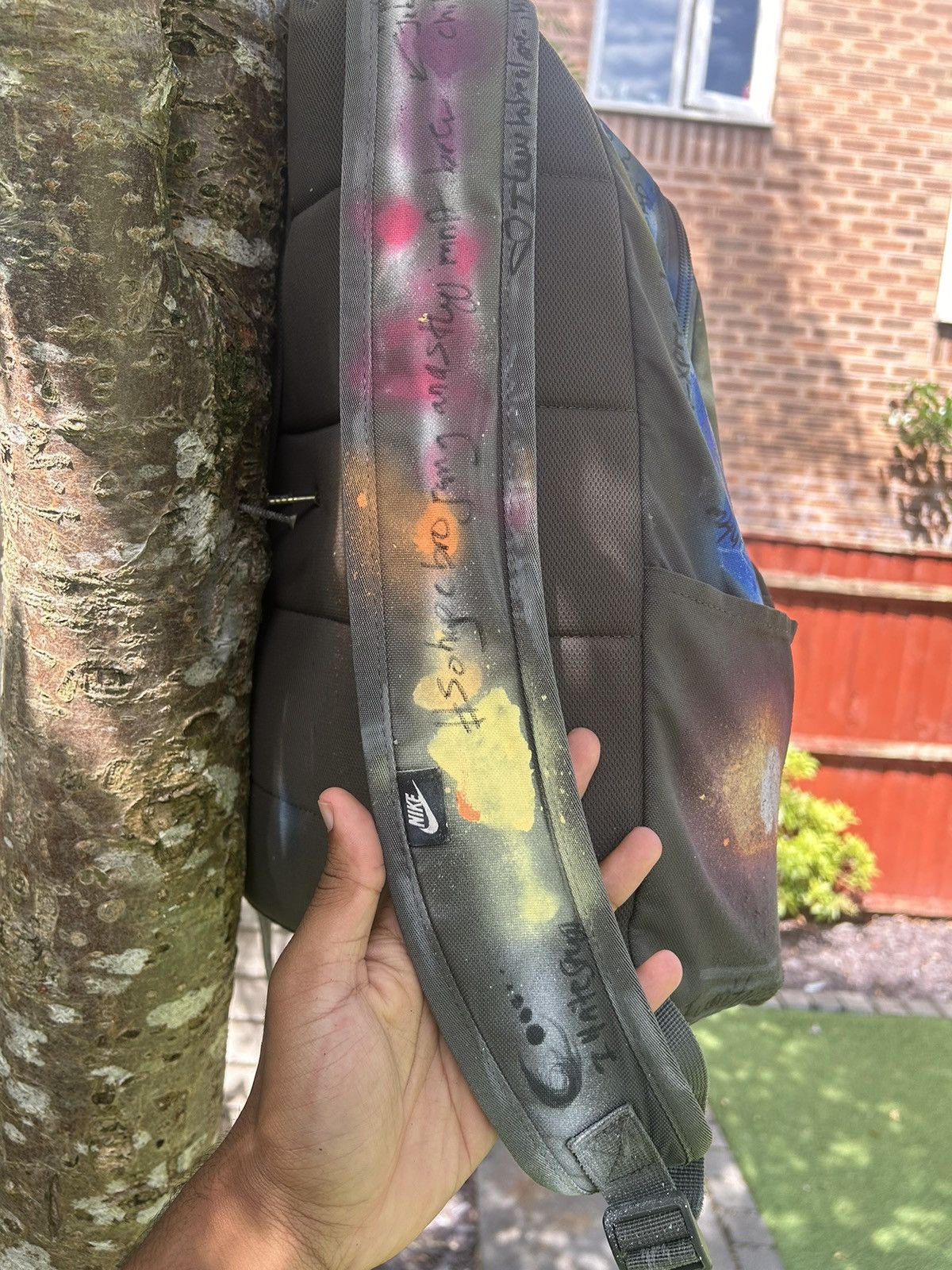 Nike Nike Airmax Custom Painted Backpack Size ONE SIZE - 6 Thumbnail