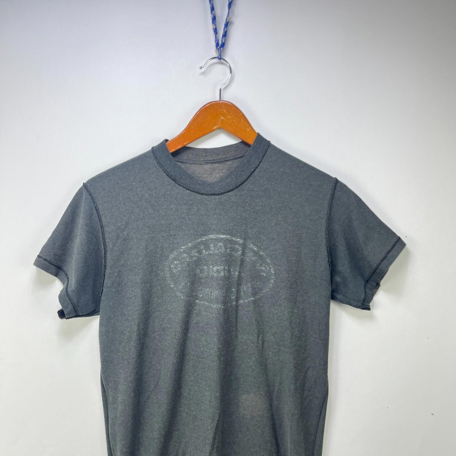 Vintage Vintage 80s Sun Faded Blank Black Inside Out Shirt Large Size US L / EU 52-54 / 3 - 2 Thumbnail