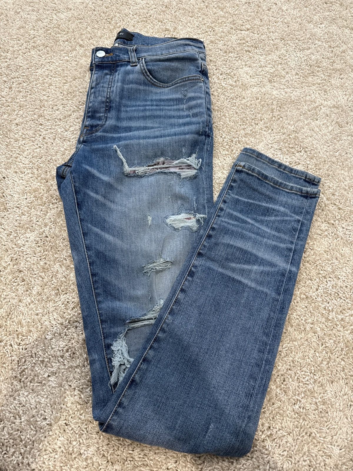 Amiri Amiri Ripped Denim Size US 34 / EU 50 - 1 Thumbnail