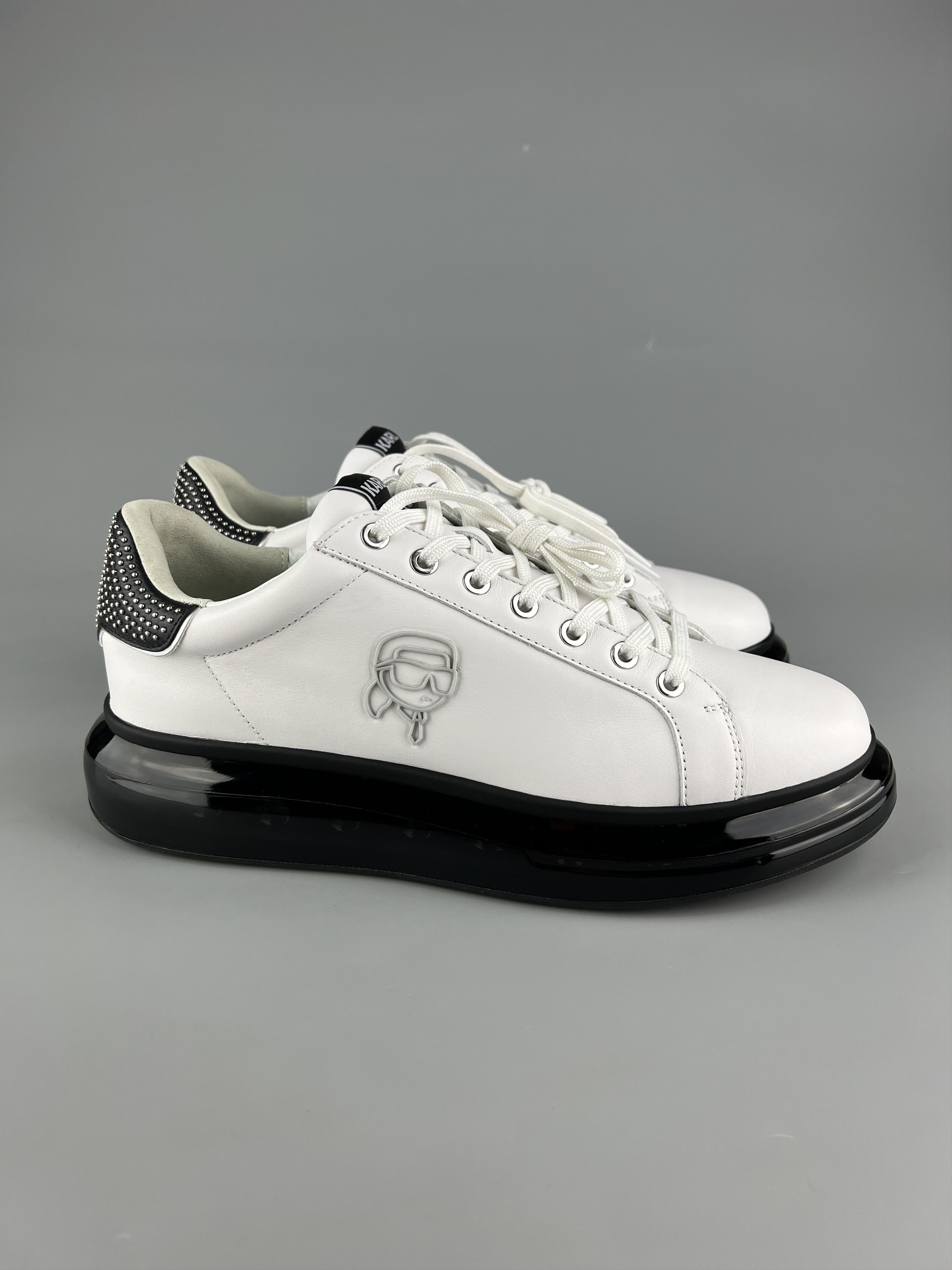 Karl Lagerfeld Karl Lagerfeld Men's Karl Iconic Leather Sneakers US 12 Size US 12 / EU 45 - 1 Thumbnail