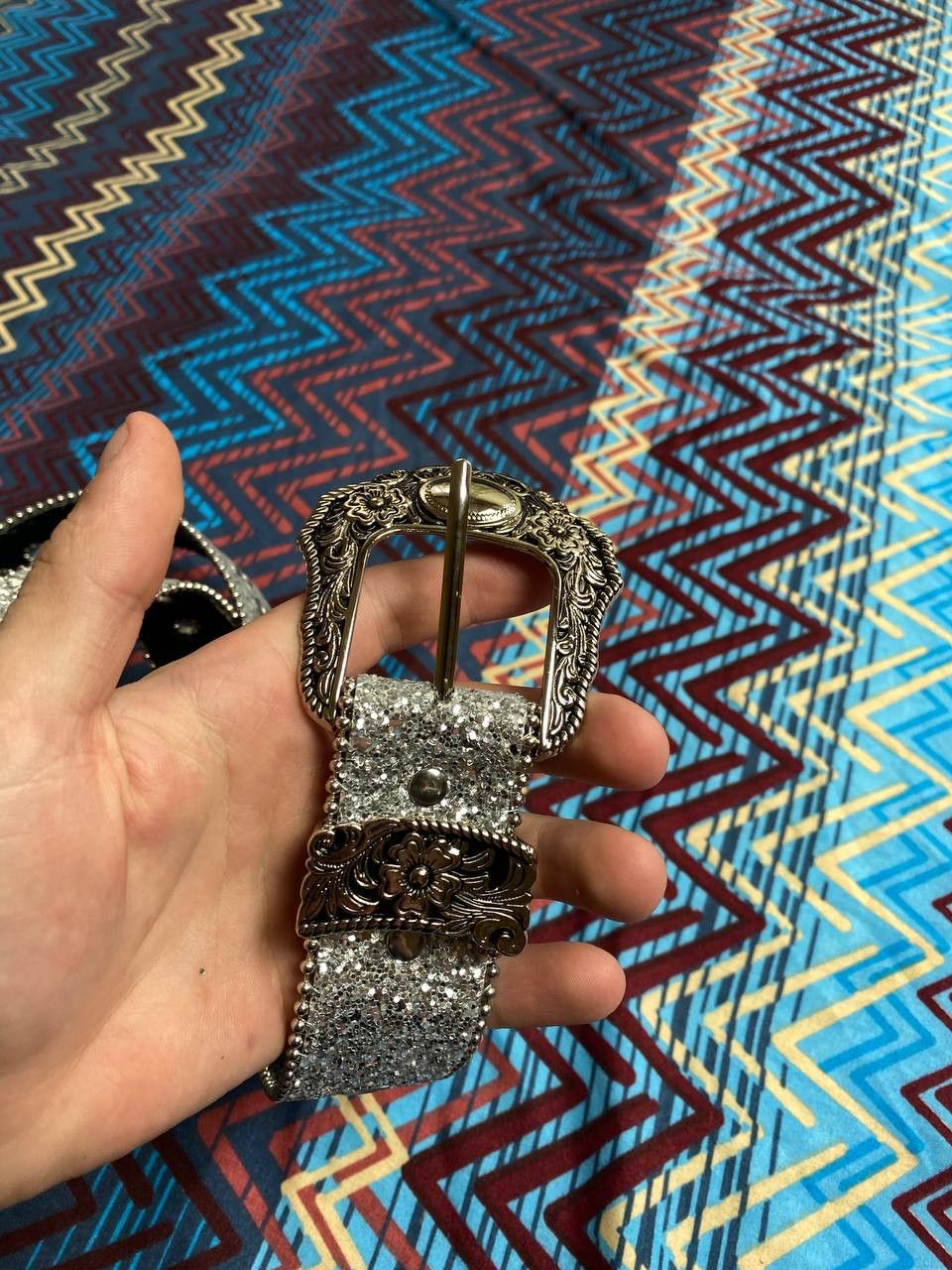 Japanese Brand × Vintage Vintage leather rhinestones belts BB Simon style punk y2k Size ONE SIZE - 10 Thumbnail