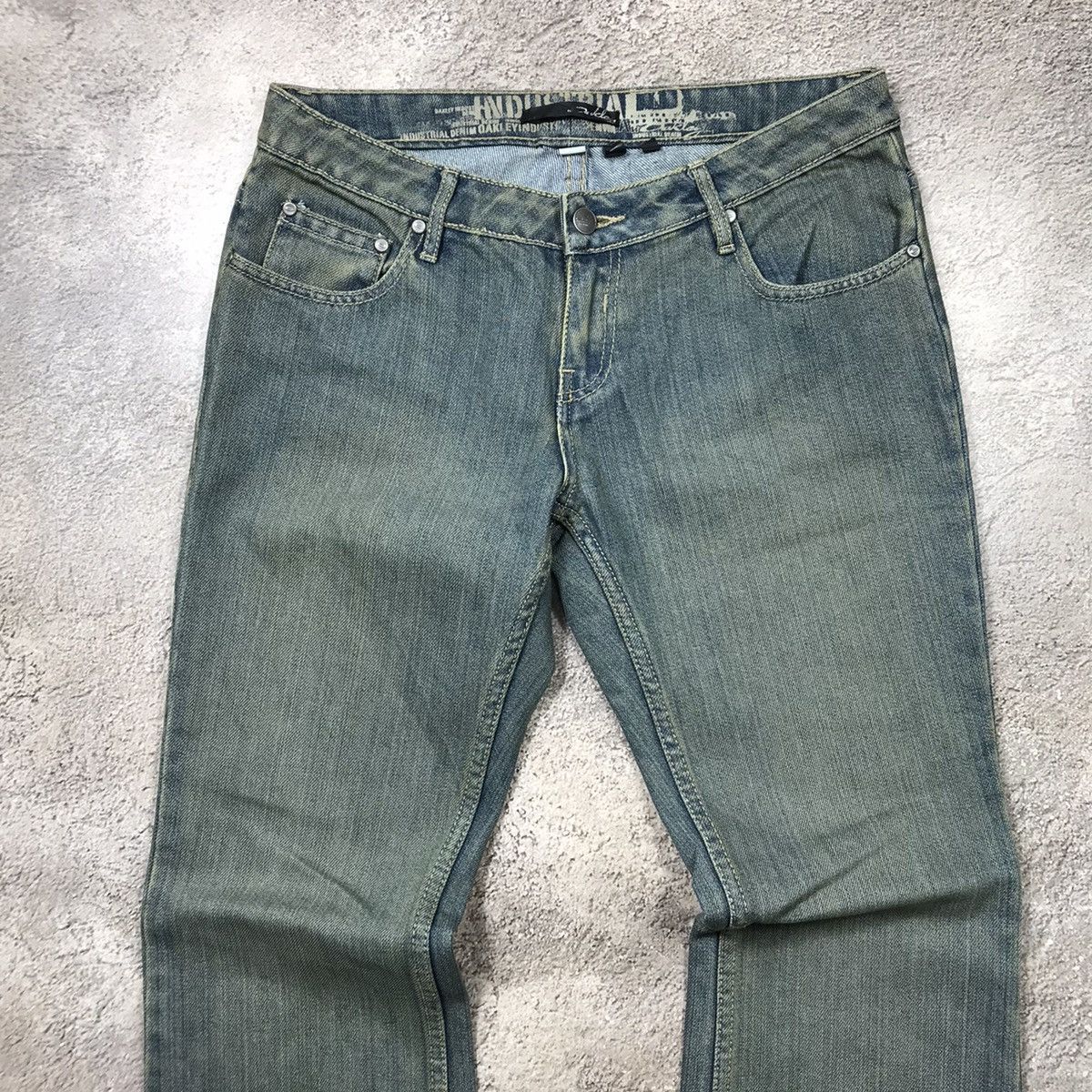 Vintage Vintage Y2K Distressed Wide Leg Jeans Skate Grunge Logo 29 Size 29" - 2 Thumbnail