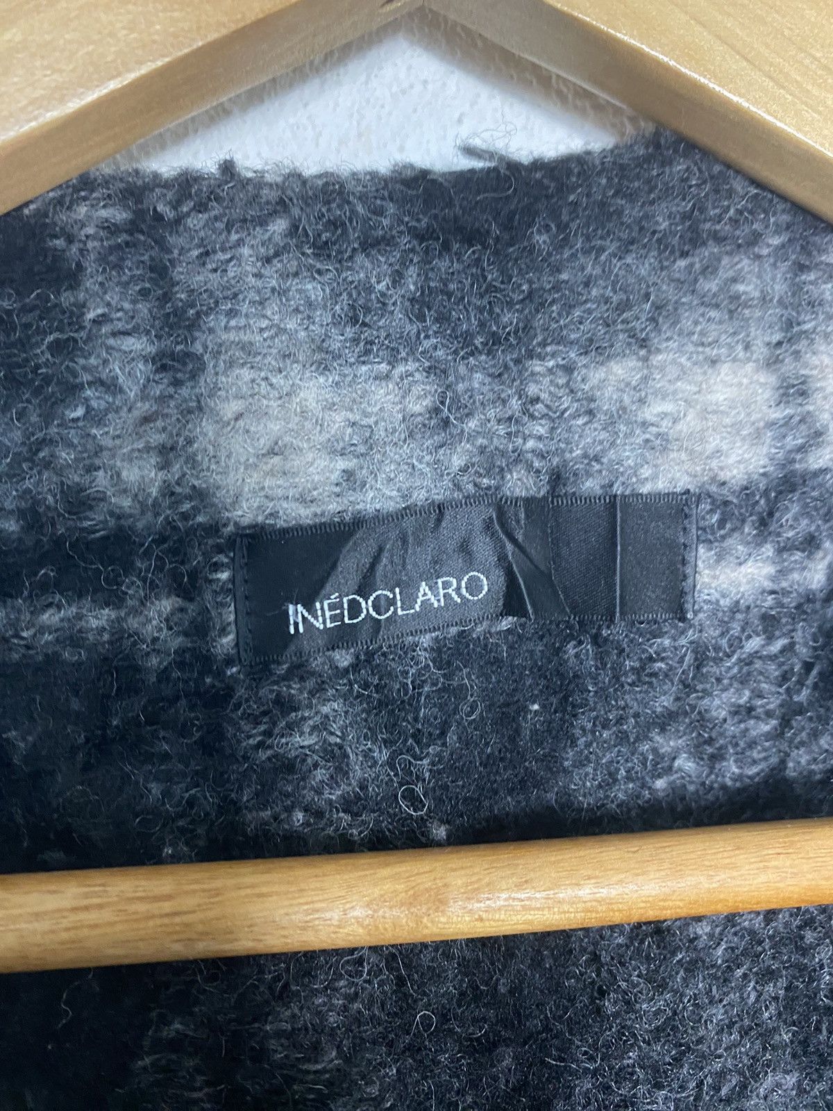 Yohji Yamamoto 💥Last Drop💥Yohji Yamamoto By INÈDclaro Wool Plaid Cardigan Size US L / EU 52-54 / 3 - 5 Thumbnail