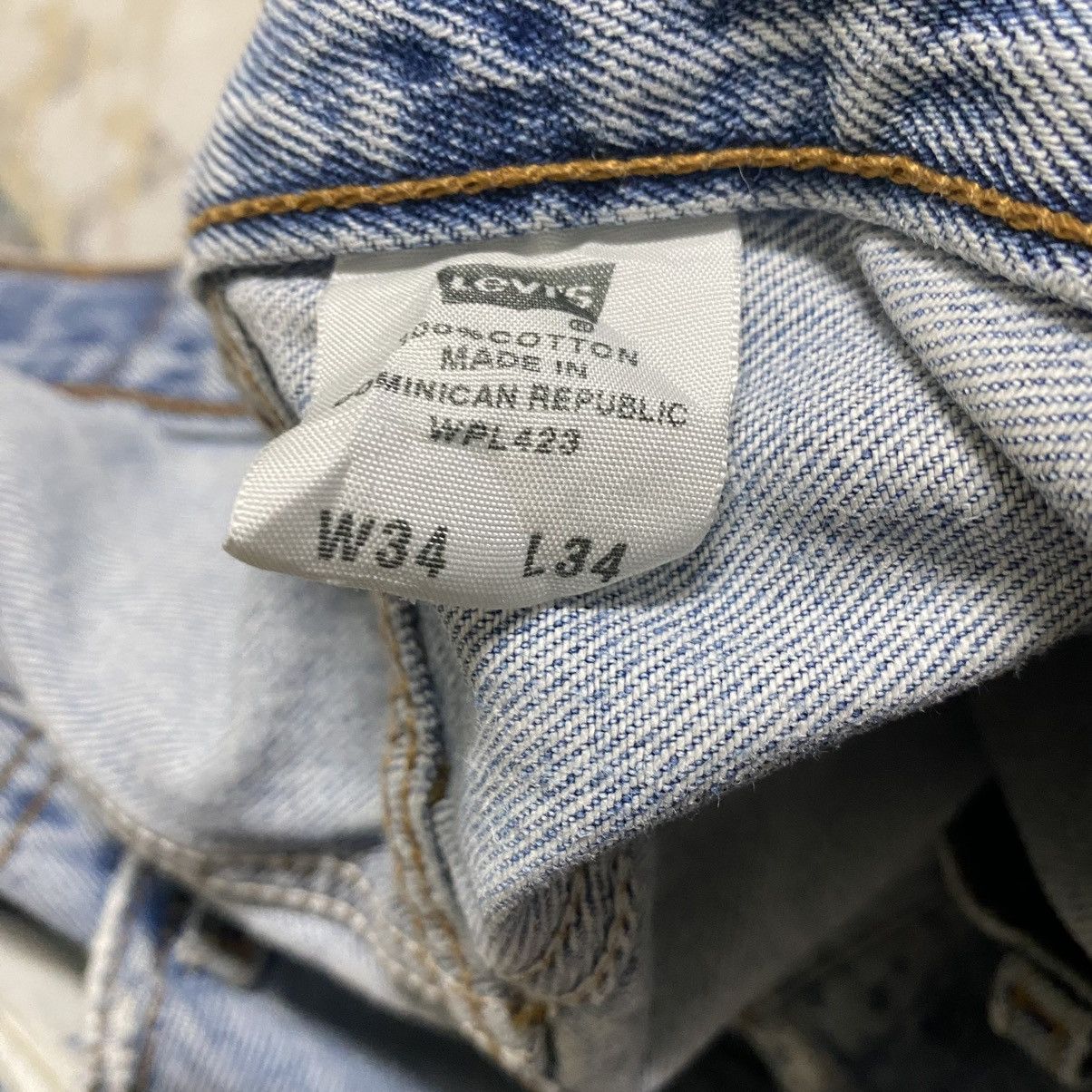 Levi's Vintage Levis 501 Thrashed Jeans Size US 34 / EU 50 - 20 Thumbnail