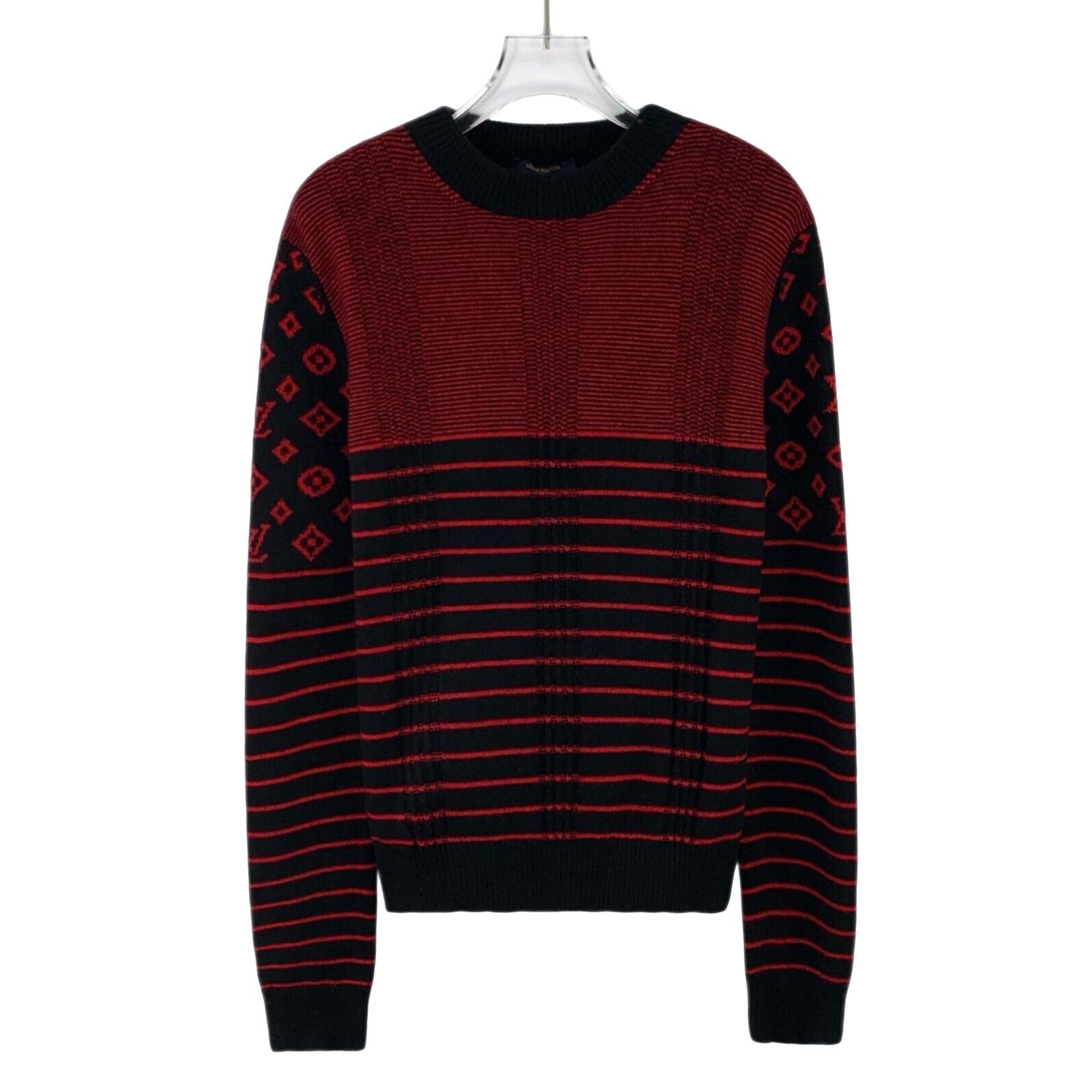Louis Vuitton Louis Vuitton Striped Monogram Cashmere Sweater M Size M / US 6-8 / IT 42-44 - 1 Thumbnail