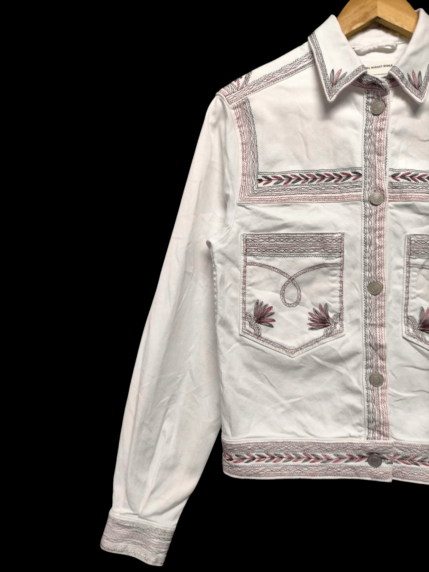 Isabel Marant ISABEL MARANT ETOILE WHITE DENIM JACKET Size US S / EU 44-46 / 1 - 5 Thumbnail