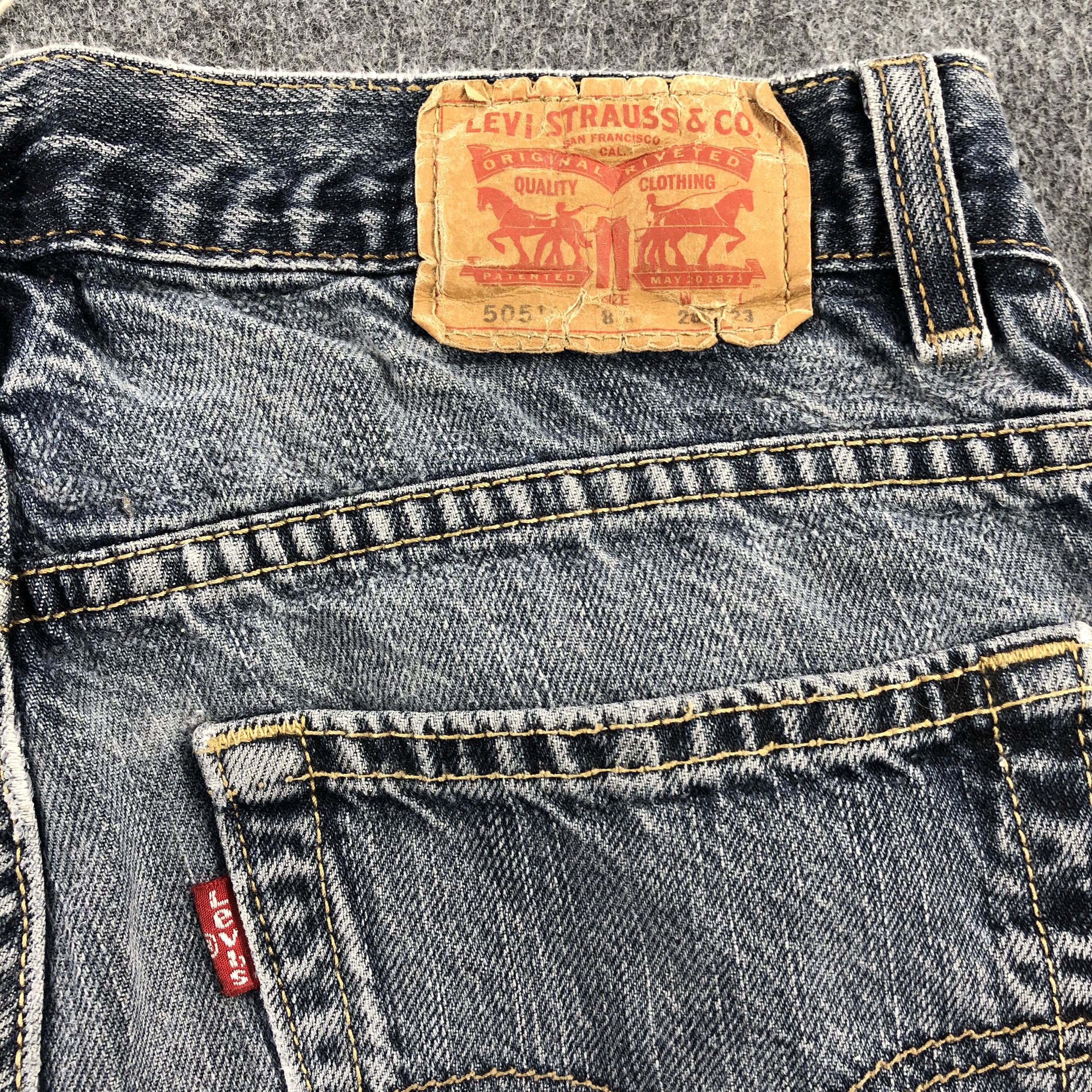 Levi's Faded Vintage Levis 505 Jeans Stone Washed Denim-J961 Size US 29 - 5 Thumbnail
