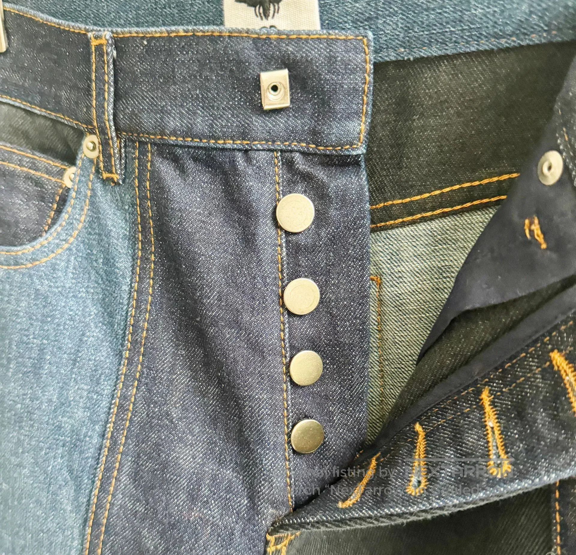 Dior Dior Patchwork Wide-Leg Jeans. Size 35" - 6 Thumbnail