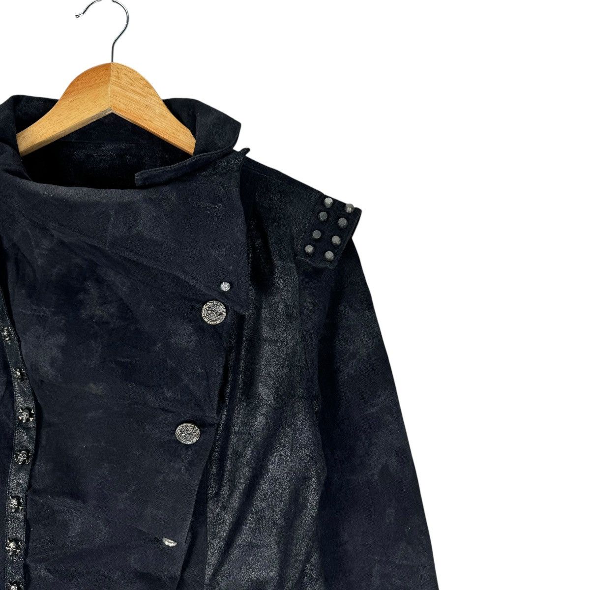 If Six Was Nine × Japanese Brand ☀️PUNKRAVE GOTH PUNK SKULL BUTTON JACKET Size XL / US 12-14 / IT 48-50 - 4 Thumbnail
