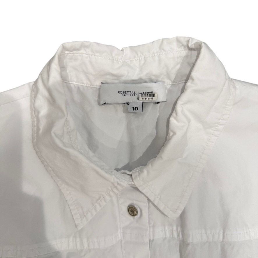 Rosetta Getty Rosetta Getty x RTR Buttoned Dress in White, Size US 10 Size L / US 10 / IT 46 - 6 Thumbnail