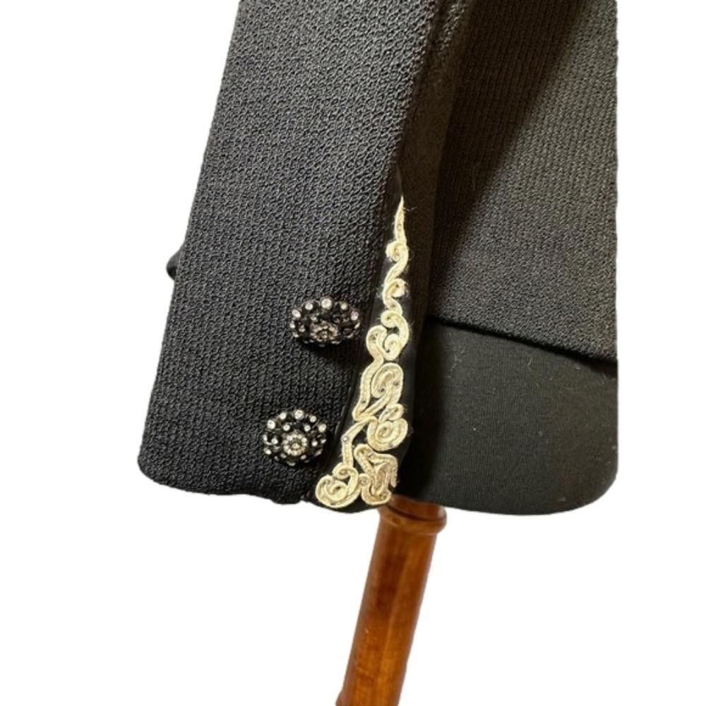 Andrew St. John St John Evening Button-Up Sweater with Decorative Collar Size M / US 6-8 / IT 42-44 - 4 Thumbnail