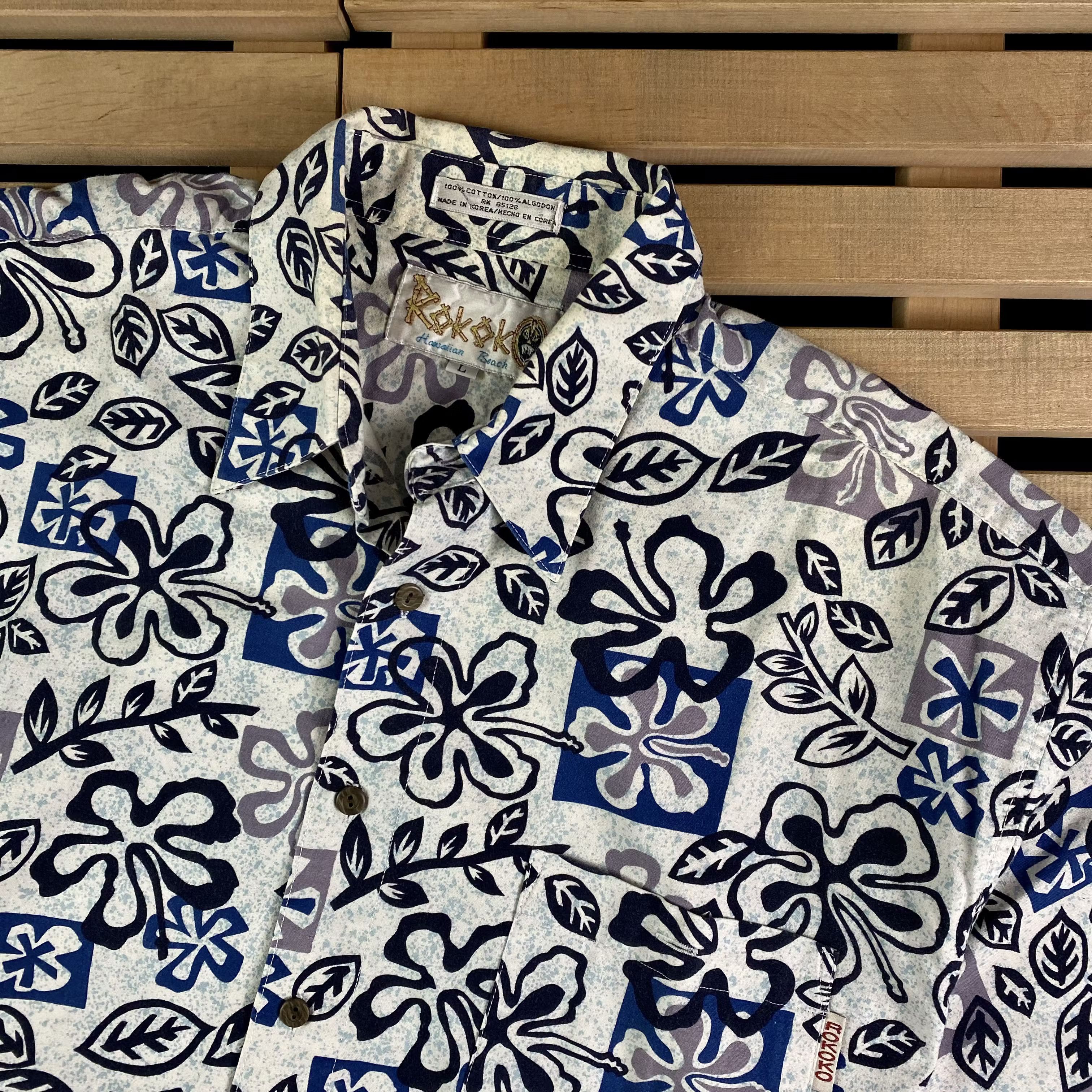 Vintage Men’s Crazy Hawaiian Shirt Short Sleeve Rokok Vintage Size L Size US L / EU 52-54 / 3 - 2 Thumbnail