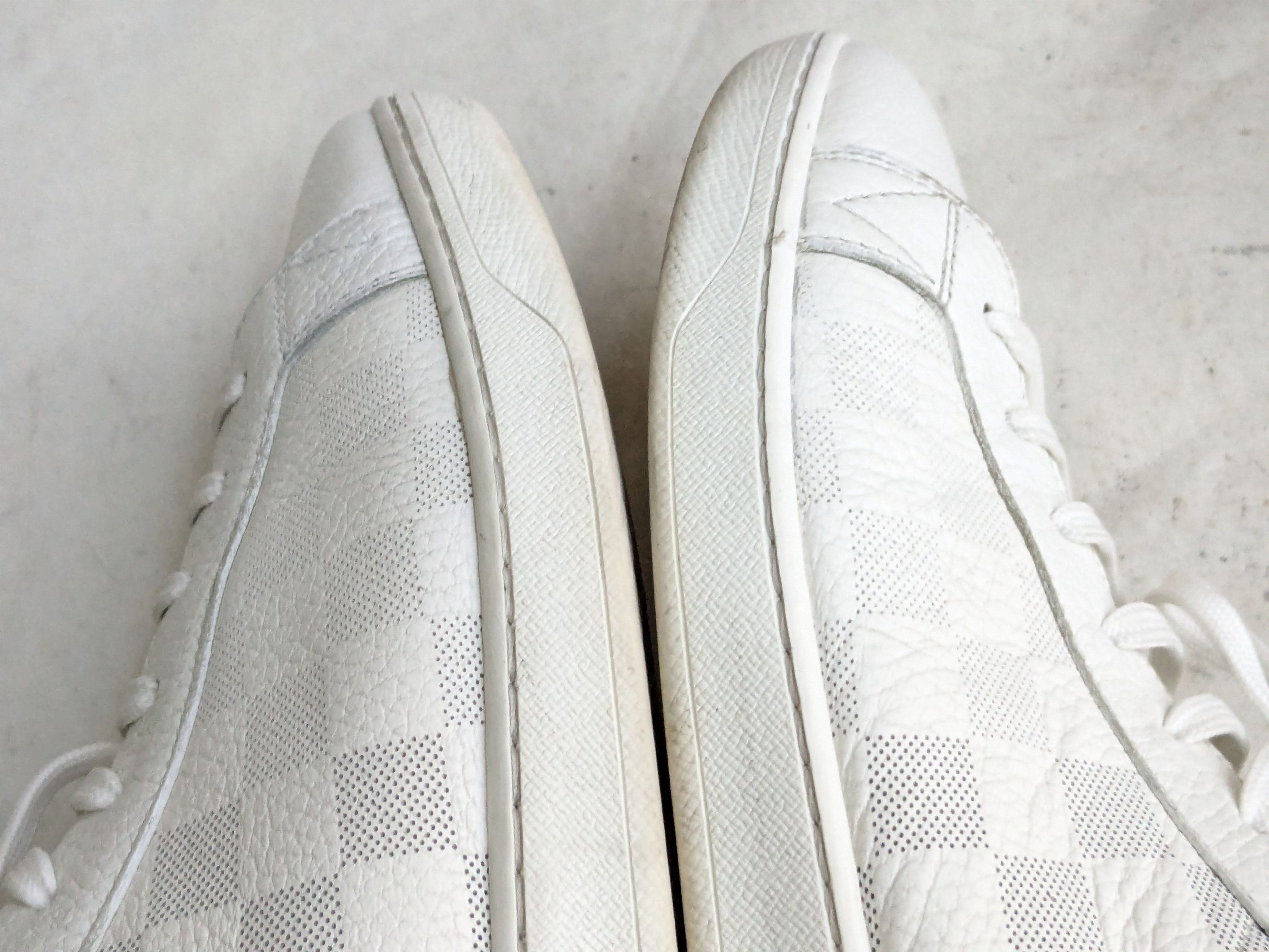 Louis Vuitton Louis Vuitton Sneakers White 10 Monogram Logo High Tops Size US 10 / EU 43 - 8 Thumbnail