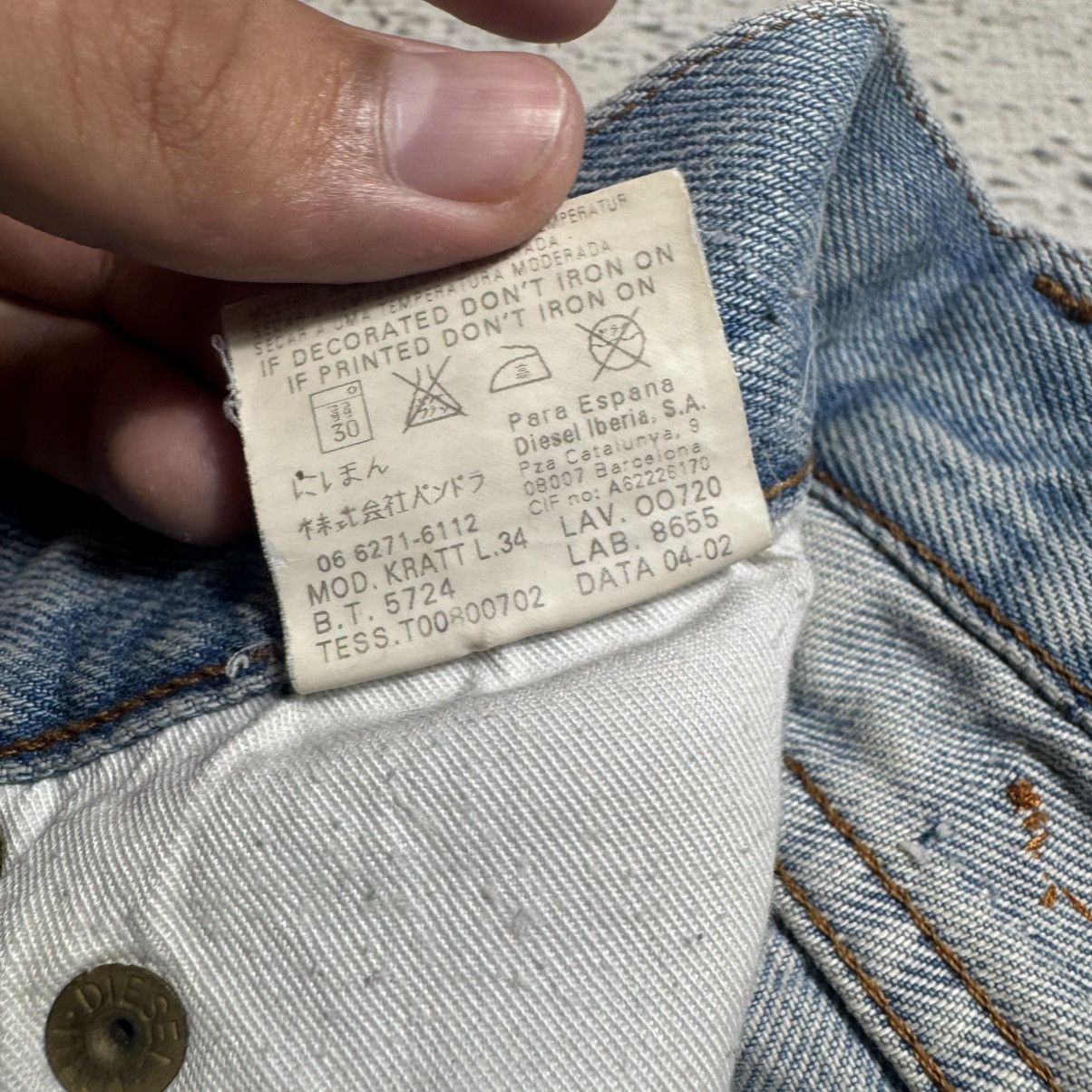 Diesel archive 90s diesel baggy jeans faded denim rare Size US 32 / EU 48 - 9 Thumbnail