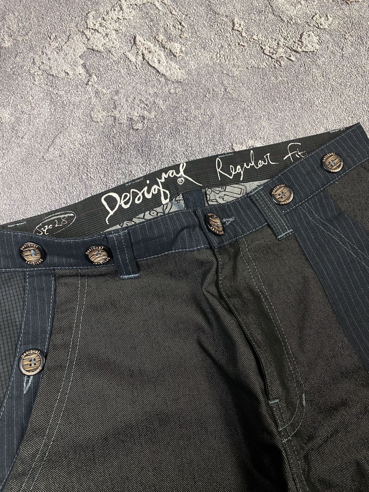 Desigual Y2K Avant Garde Desigual Patch Work Designer Pants Size US 30 / EU 46 - 4 Thumbnail