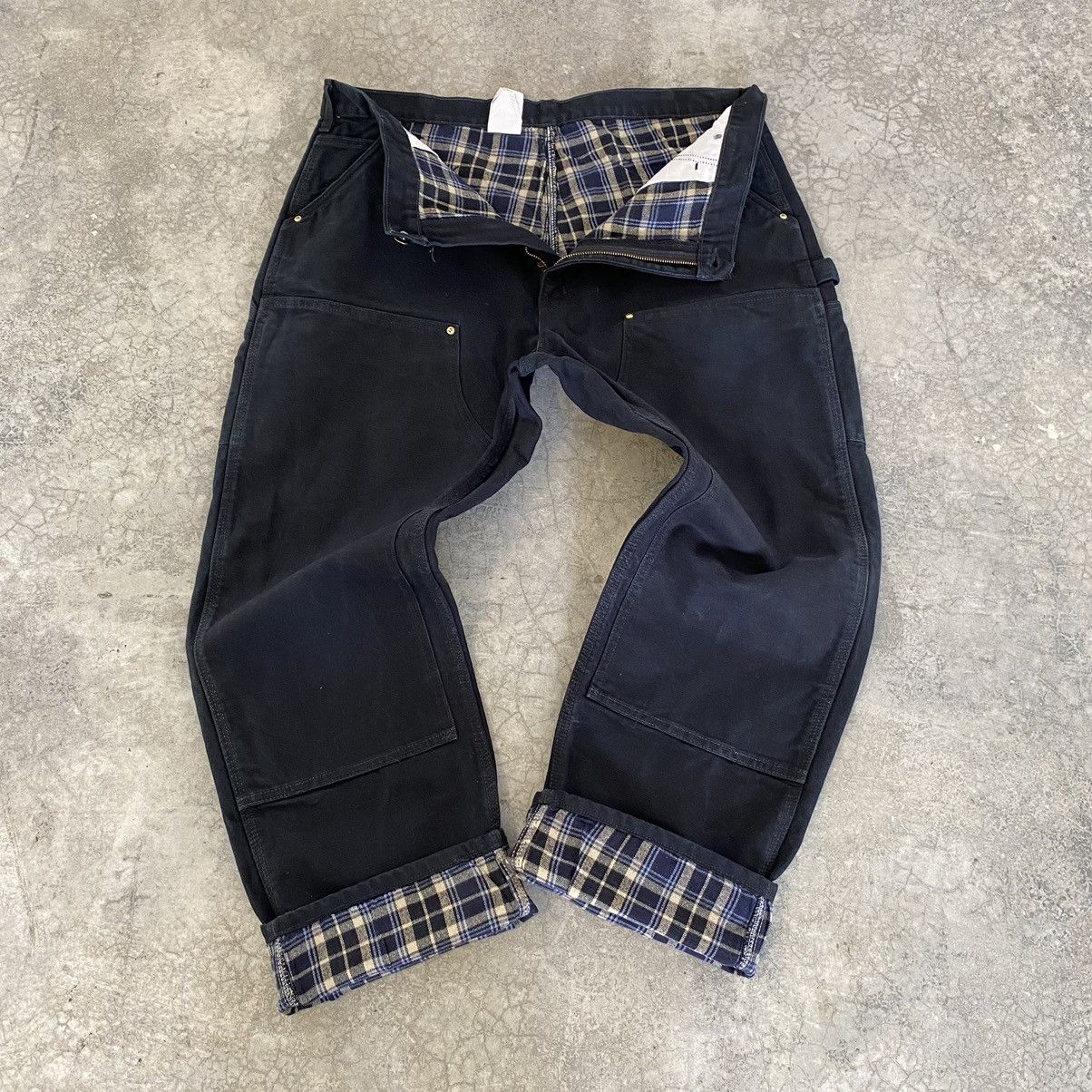 Carhartt VTG Carhartt Double Knee Blanket Lined Carpenter Pants Size US 40 / EU 56 - 2 Thumbnail