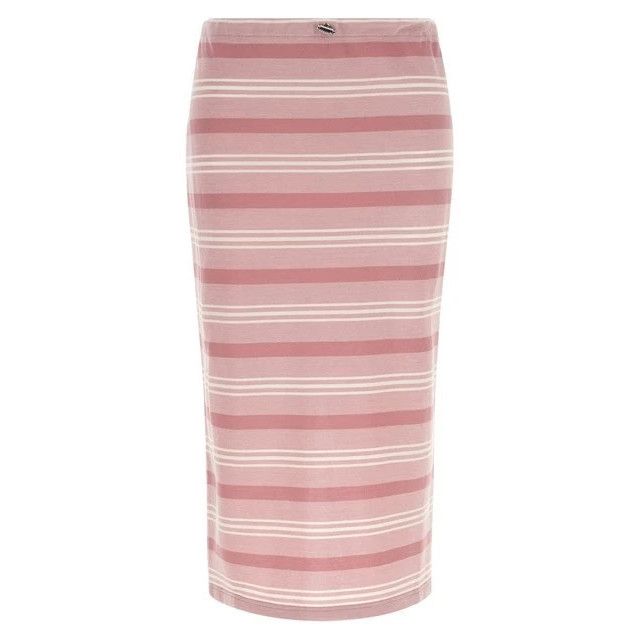 PRADA Pink Cotton Striped Skirt New (Women's size:IT 38;)