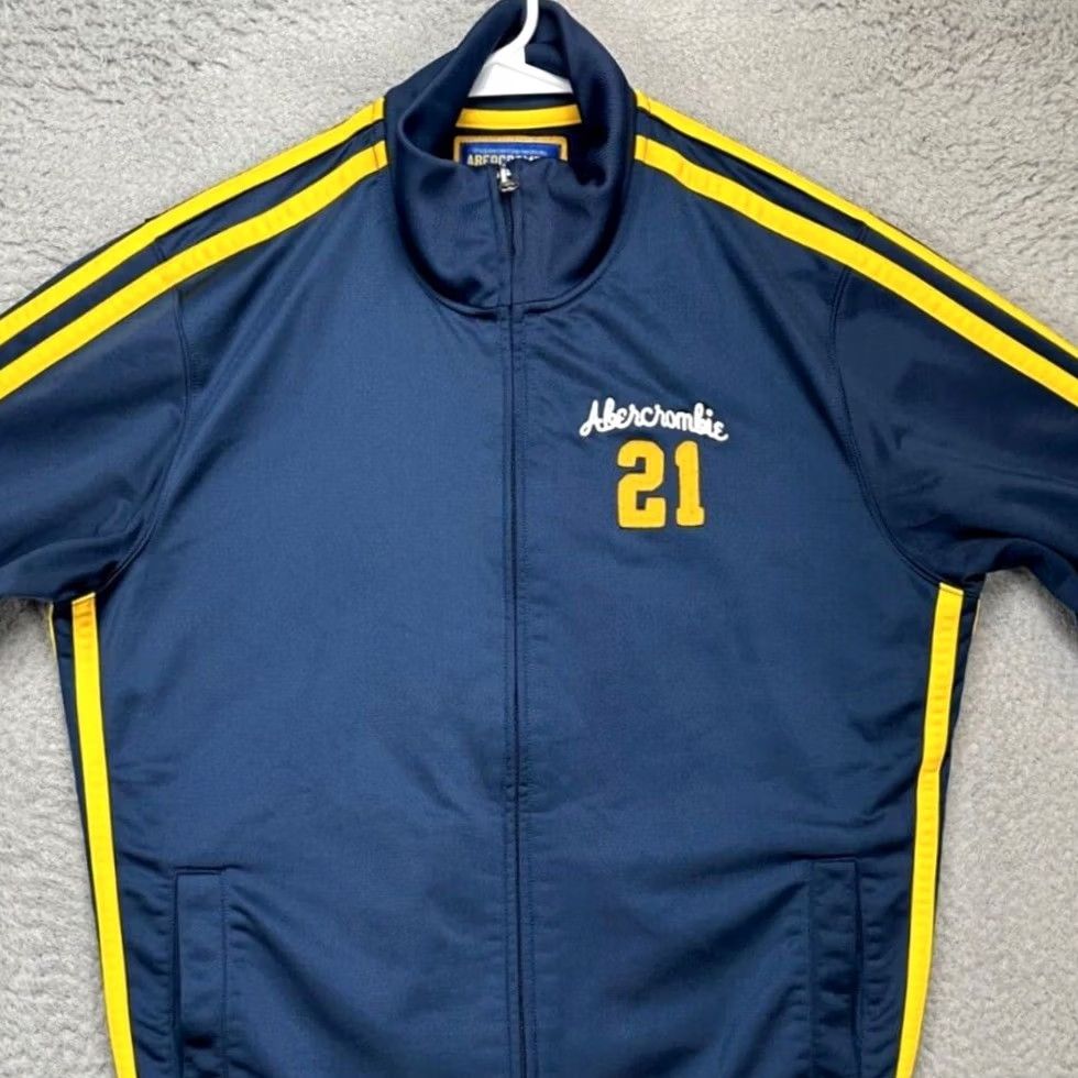 Abercrombie & Fitch Abercrombie & Fitch Jacket Womens 2XL Blue Full Zip Performance Embroidered Logo Jacket Size XXL / US 16-18 / IT 52-54 - 2 Thumbnail