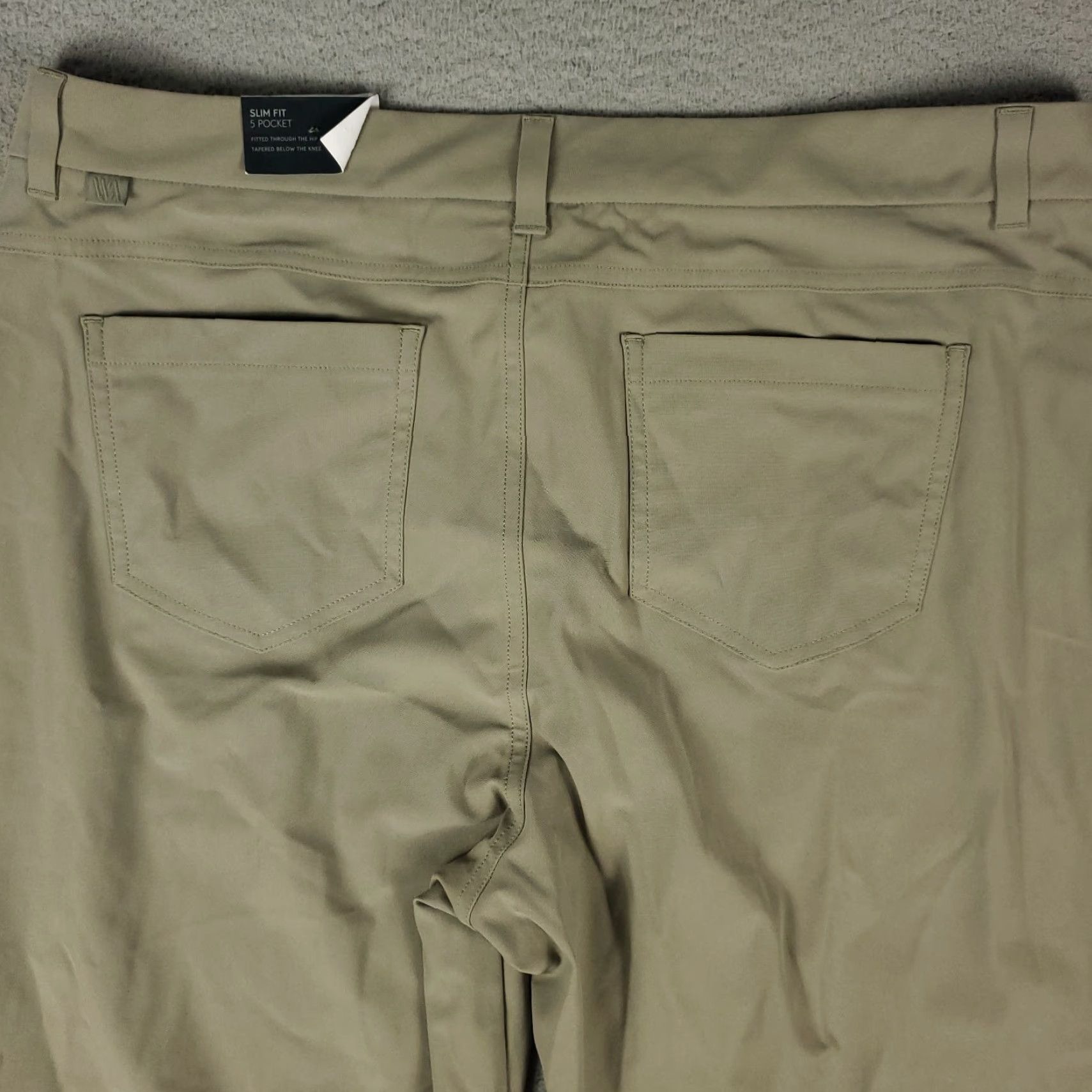 Vintage VRST Mens Pants 38x26 Khaki Beige Stretch 5-Pocket Chino Trousers Regular Straight Size US 38 / EU 54 - 7 Thumbnail