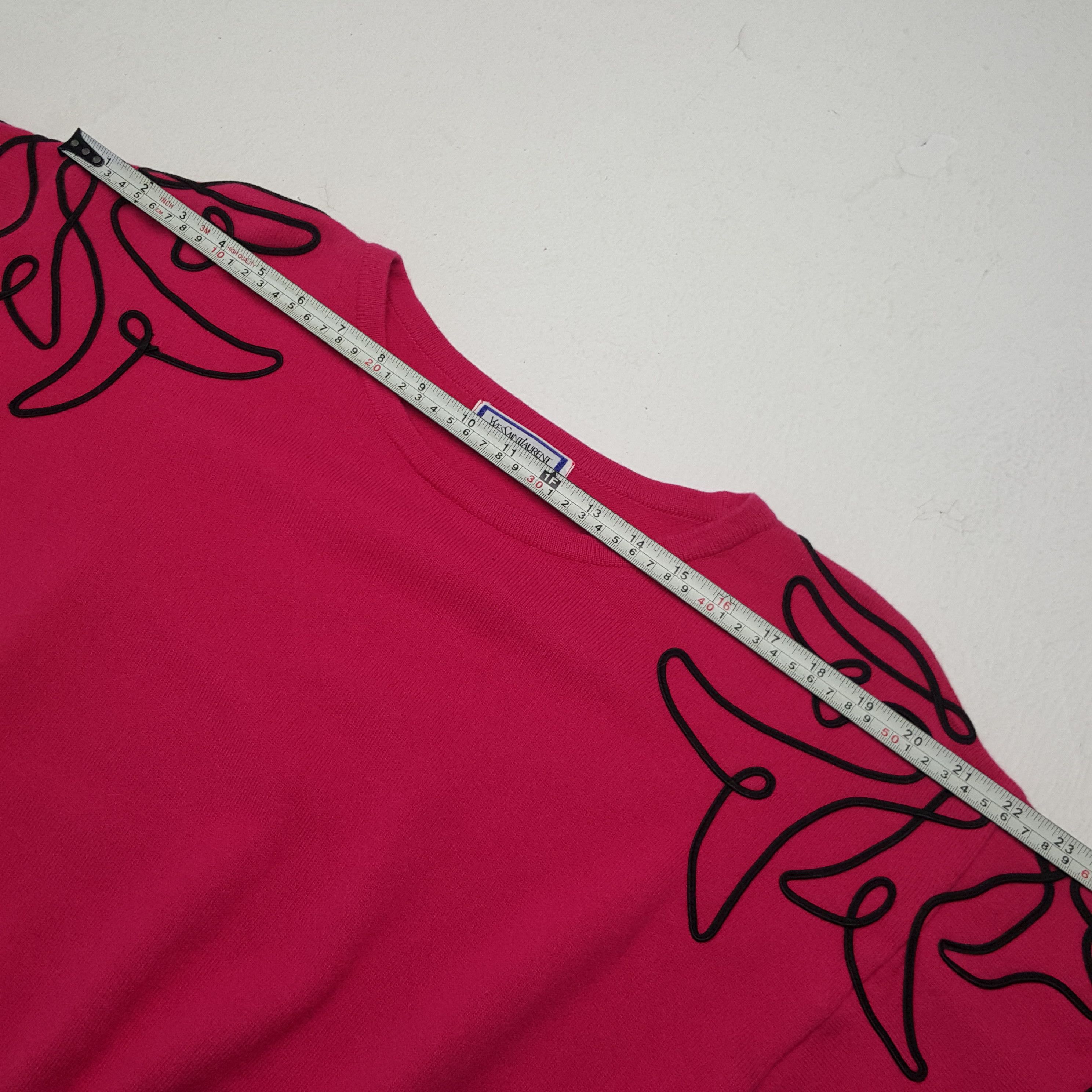 Vintage × Yves Saint Laurent Vintage Yves Saint Laurent Paris Sweatshirt Size M / US 6-8 / IT 42-44 - 4 Thumbnail