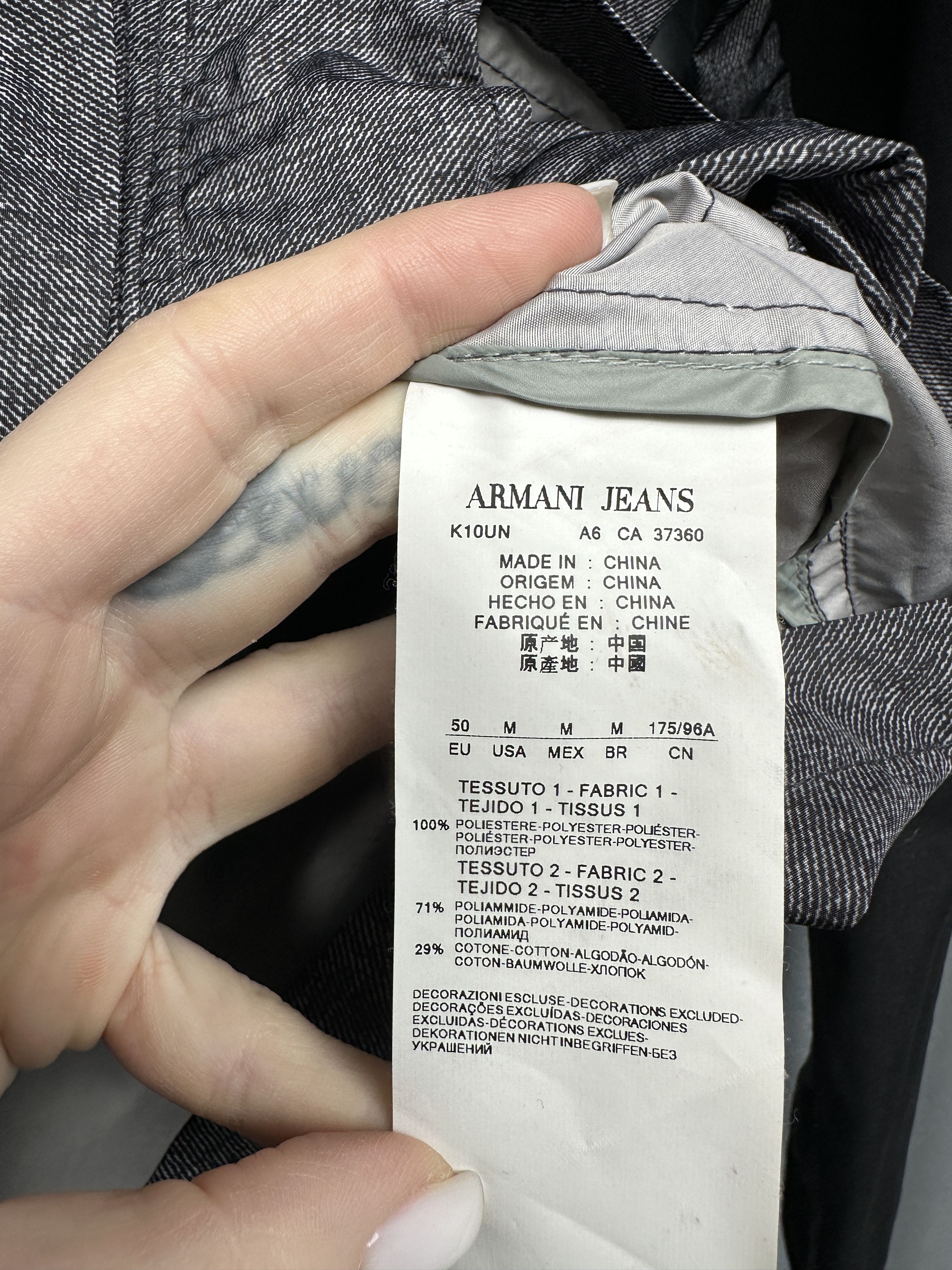 Armani Armani Jeans Mens 3 in 1 Jacket + Vest Size US M / EU 48-50 / 2 - 4 Thumbnail