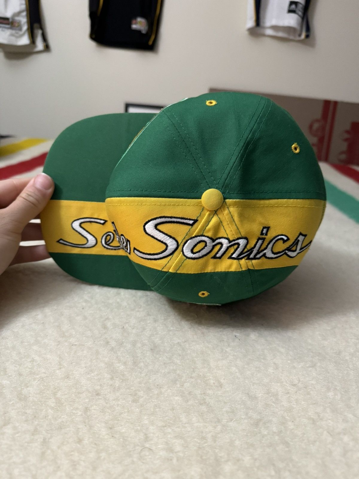Logo Athletic × NBA × Sports Specialties Sports Specialties Seattle SuperSonics Sonics Hat snapback Size ONE SIZE - 5 Thumbnail