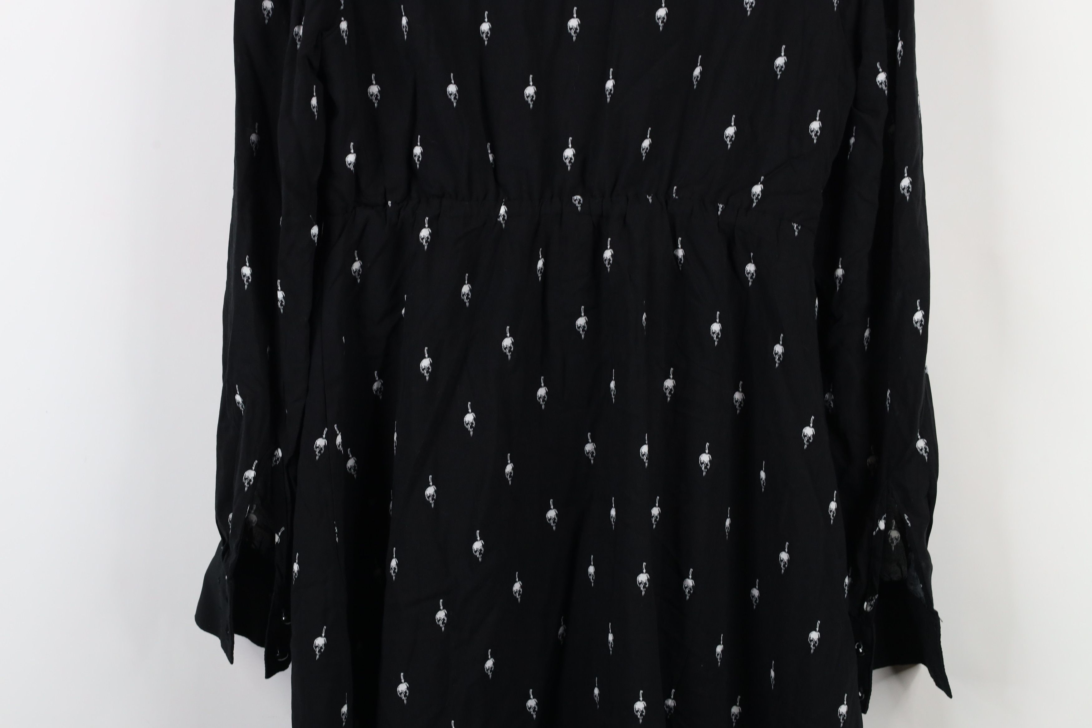 Vintage Y2K Goth Wednesday Addams Family Skull Knife Dress Size S / US 4 / IT 40 - 13 Thumbnail