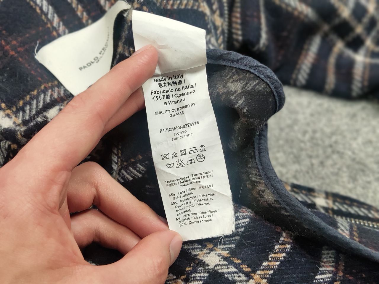 Paolo Pecora Paolo Pecora Design Duffle Checkered coat Wool Jacket Size US S / EU 44-46 / 1 - 19 Thumbnail