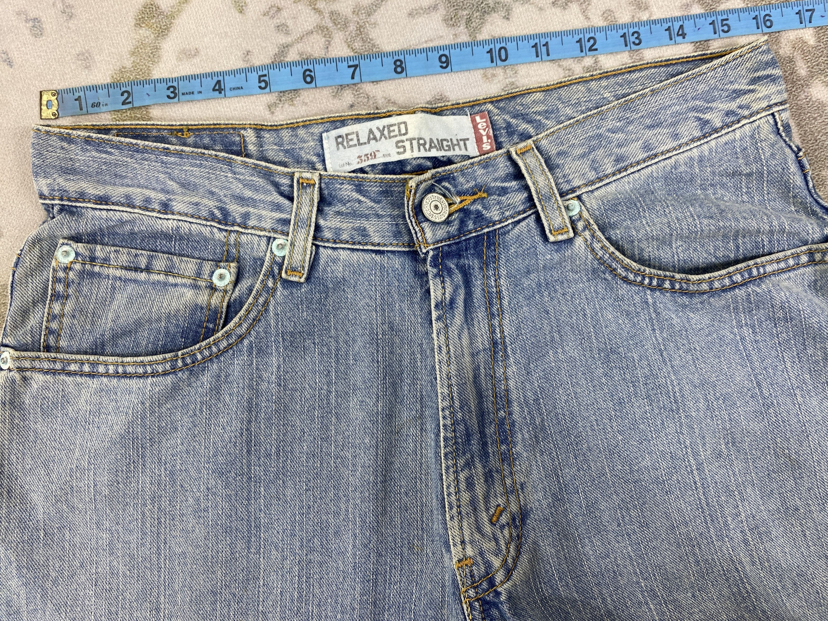 Levi's Vintage Levi's 559 Relaxed Straight Denim 32 x 33.5 -JN725 Size US 32 / EU 48 - 5 Thumbnail